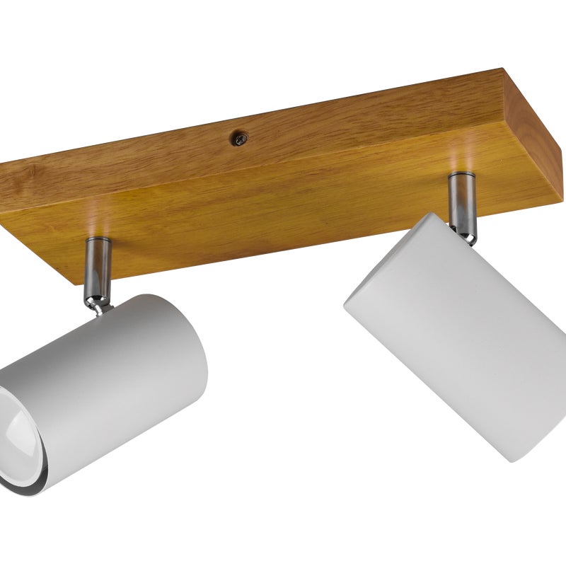 Listwa reflektorowa Marley biała z drewnem GU10 Trio