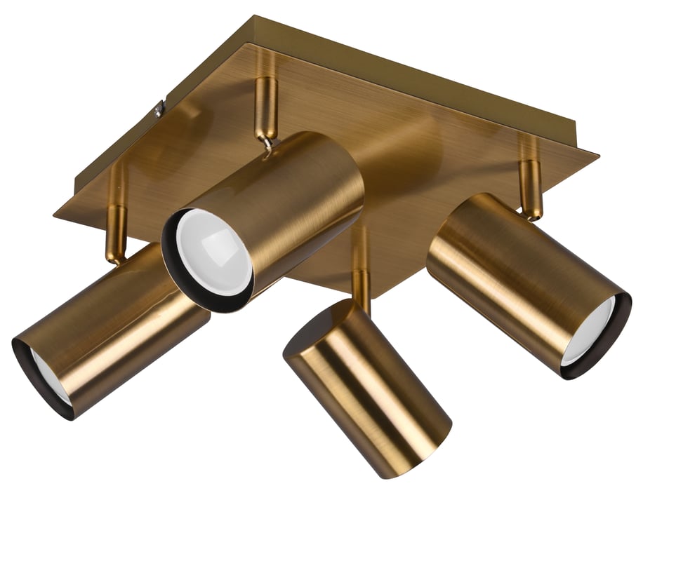 Plafon Marley mosiądz GU10 Trio