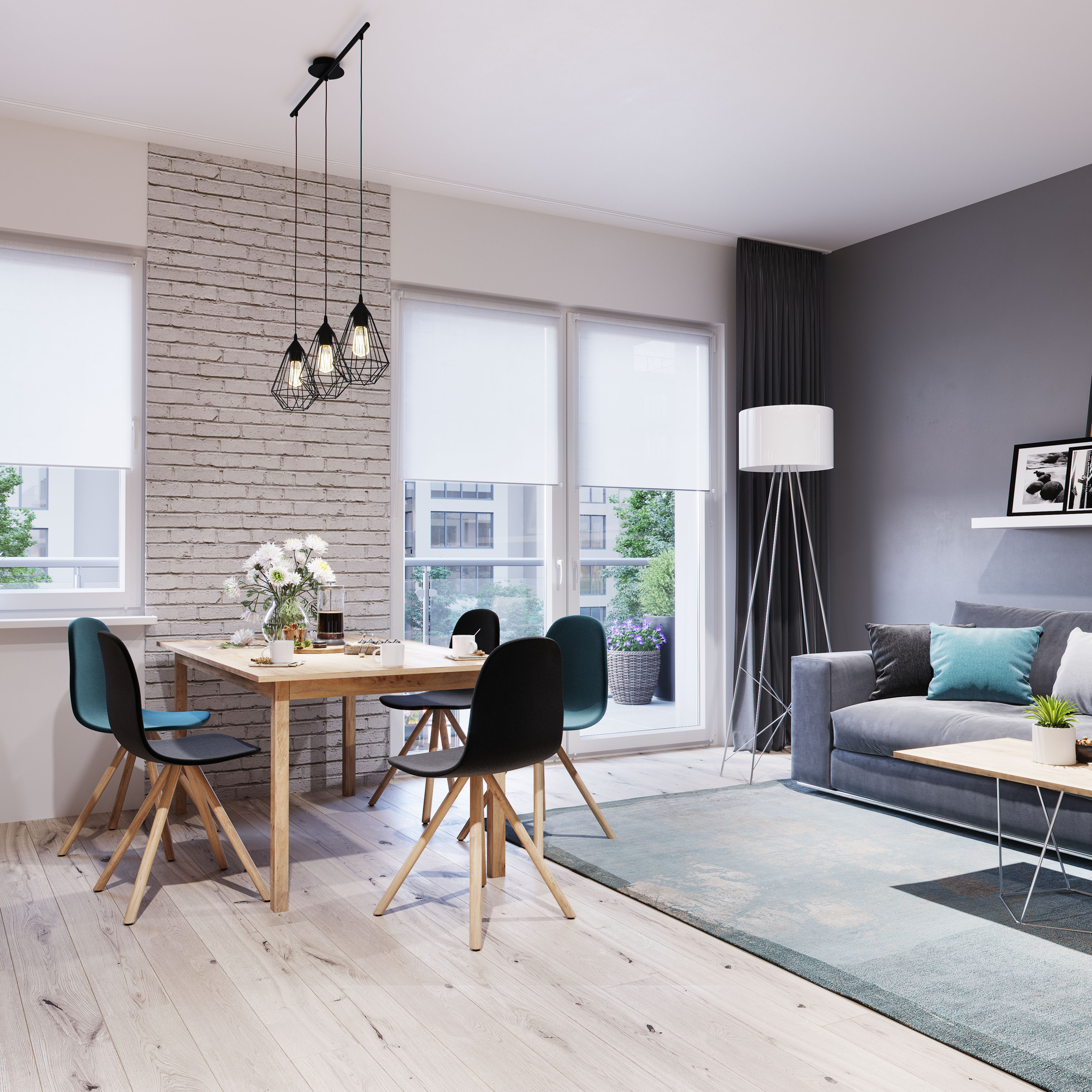 Szyna sufitowa 2-torowa Slim 300 cm biała aluminiowa z akcesoriami Mardom - 2