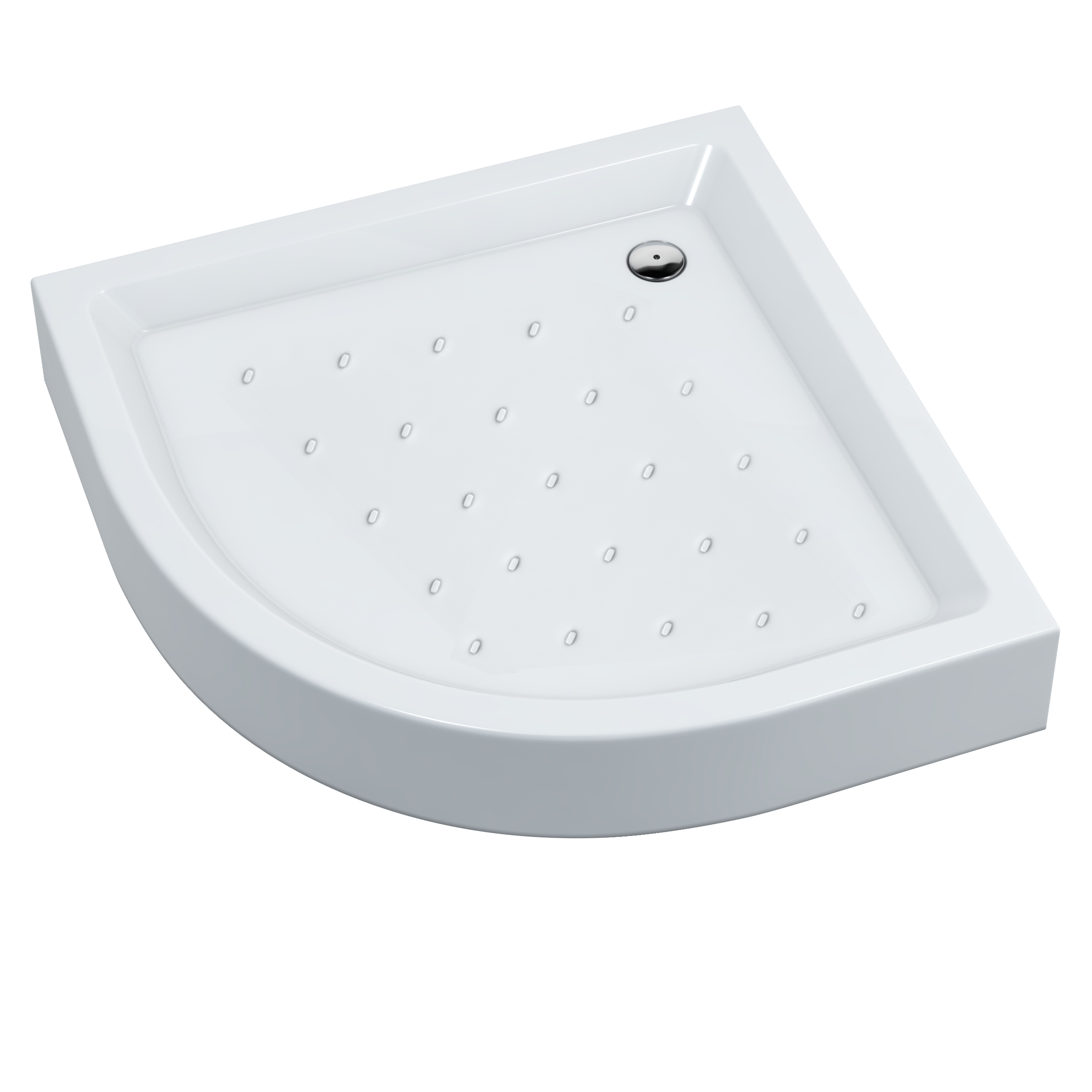 Brodzik do kabiny prysznicowej 1/4 koła Comfo 90x90x16 cm Schedpol - 4