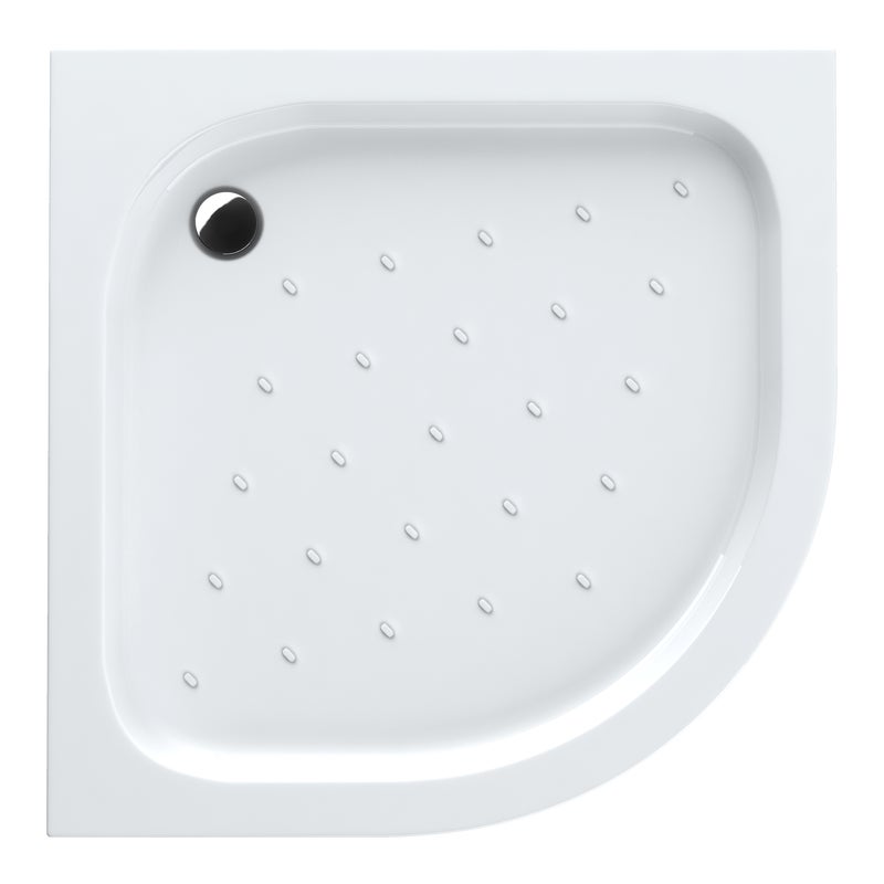 Brodzik do kabiny prysznicowej 1/4 koła Comfo 80x80x16 cm Schedpol