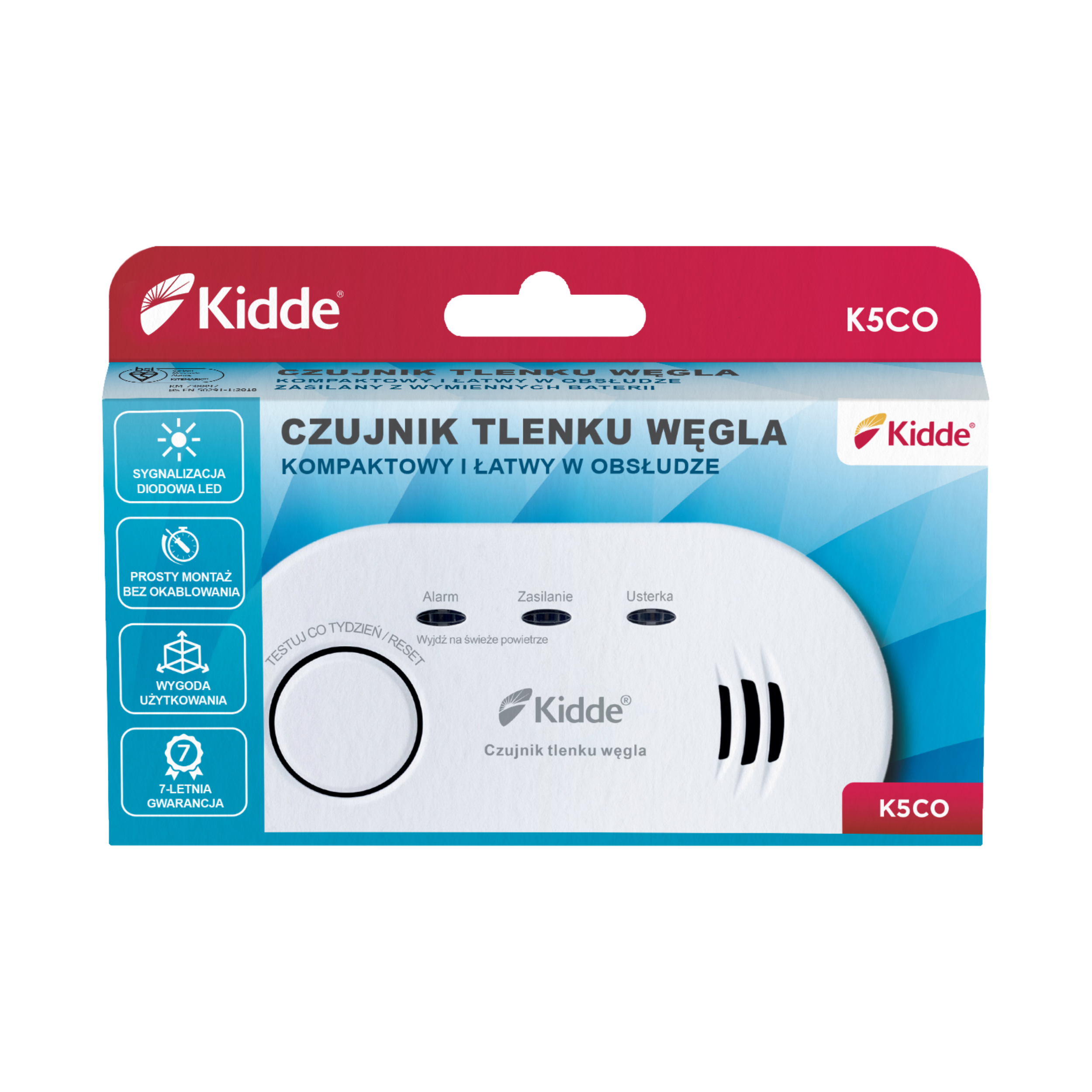 Czujka tlenku węgla K5CO KIDDE - 6