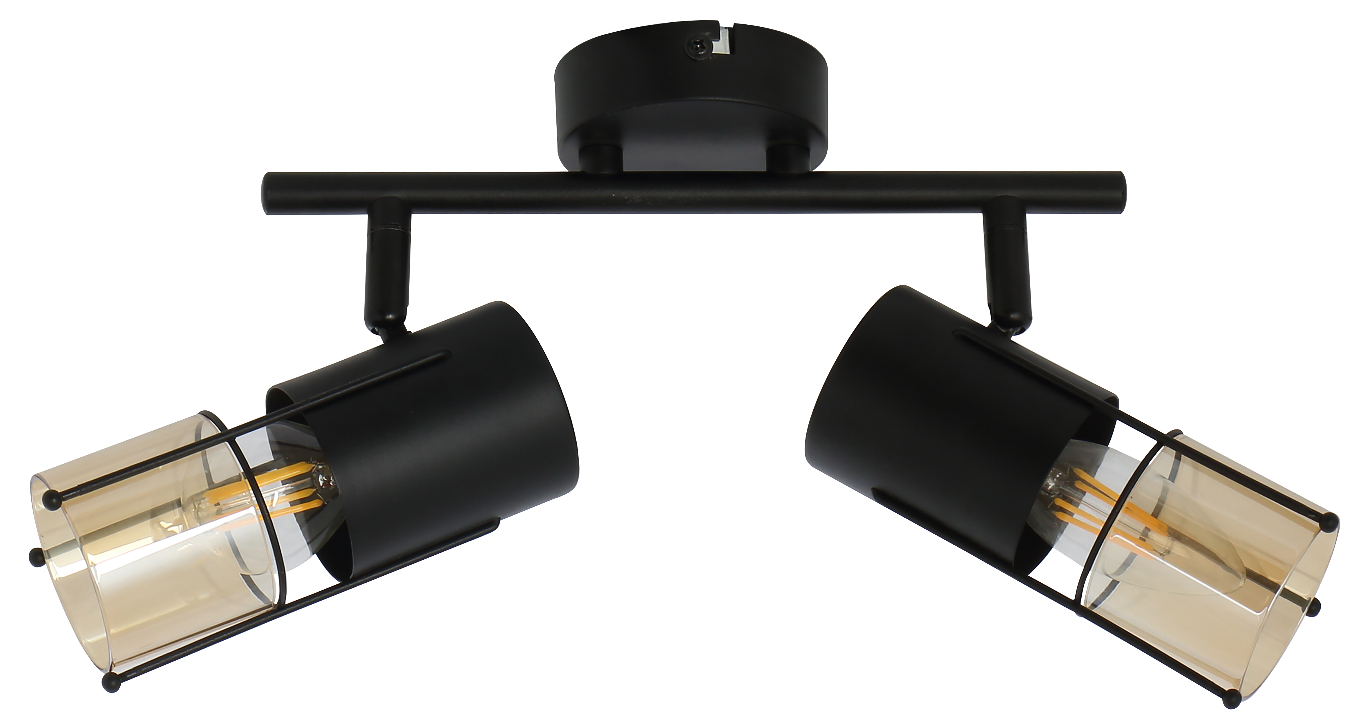 Listwa reflektorowa Scottie czarna 2 x E14 Reality