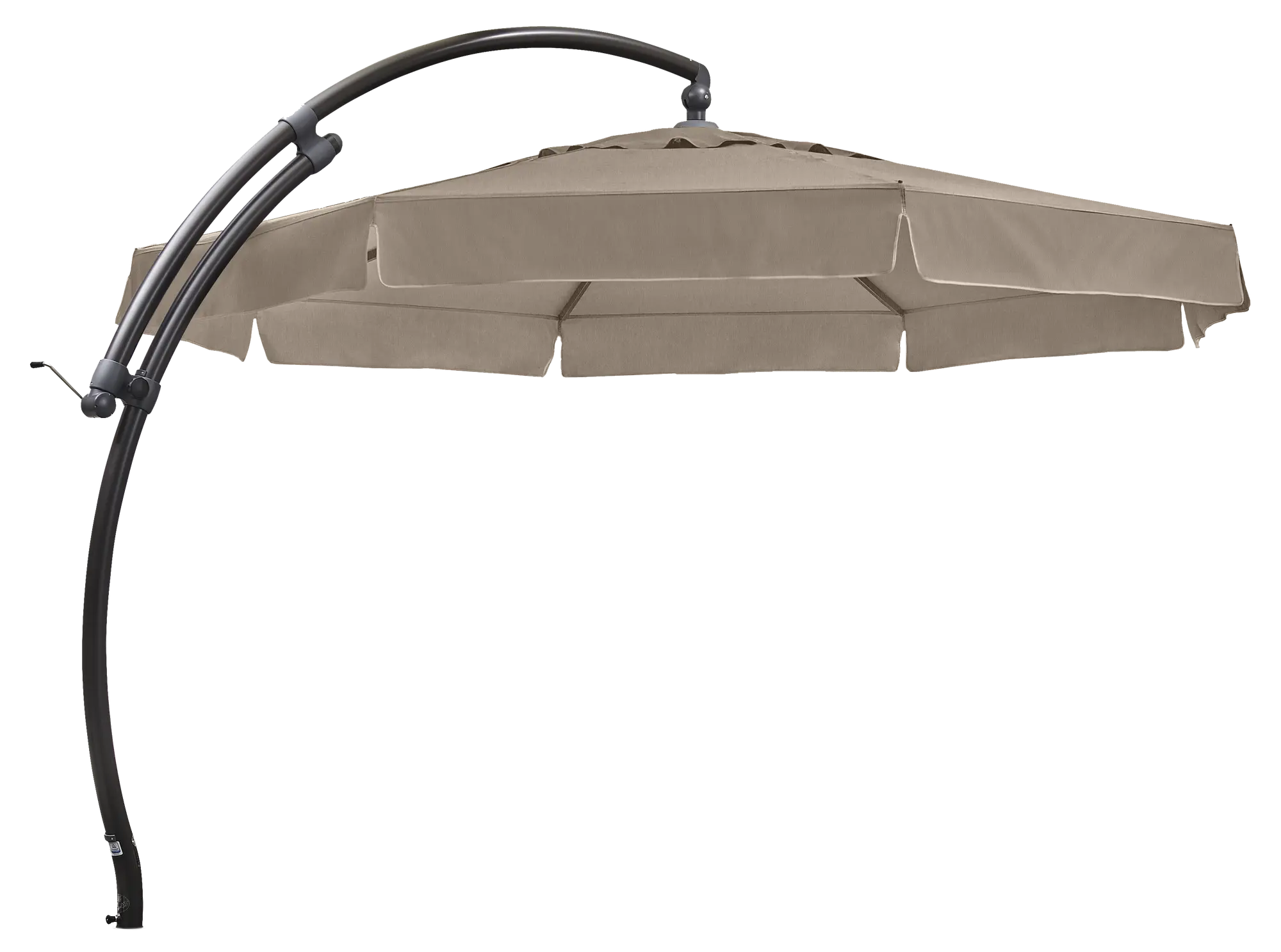 Parasol ogrodowy okrągły Easy Sun 350x305 cm beżowy Sun Garden