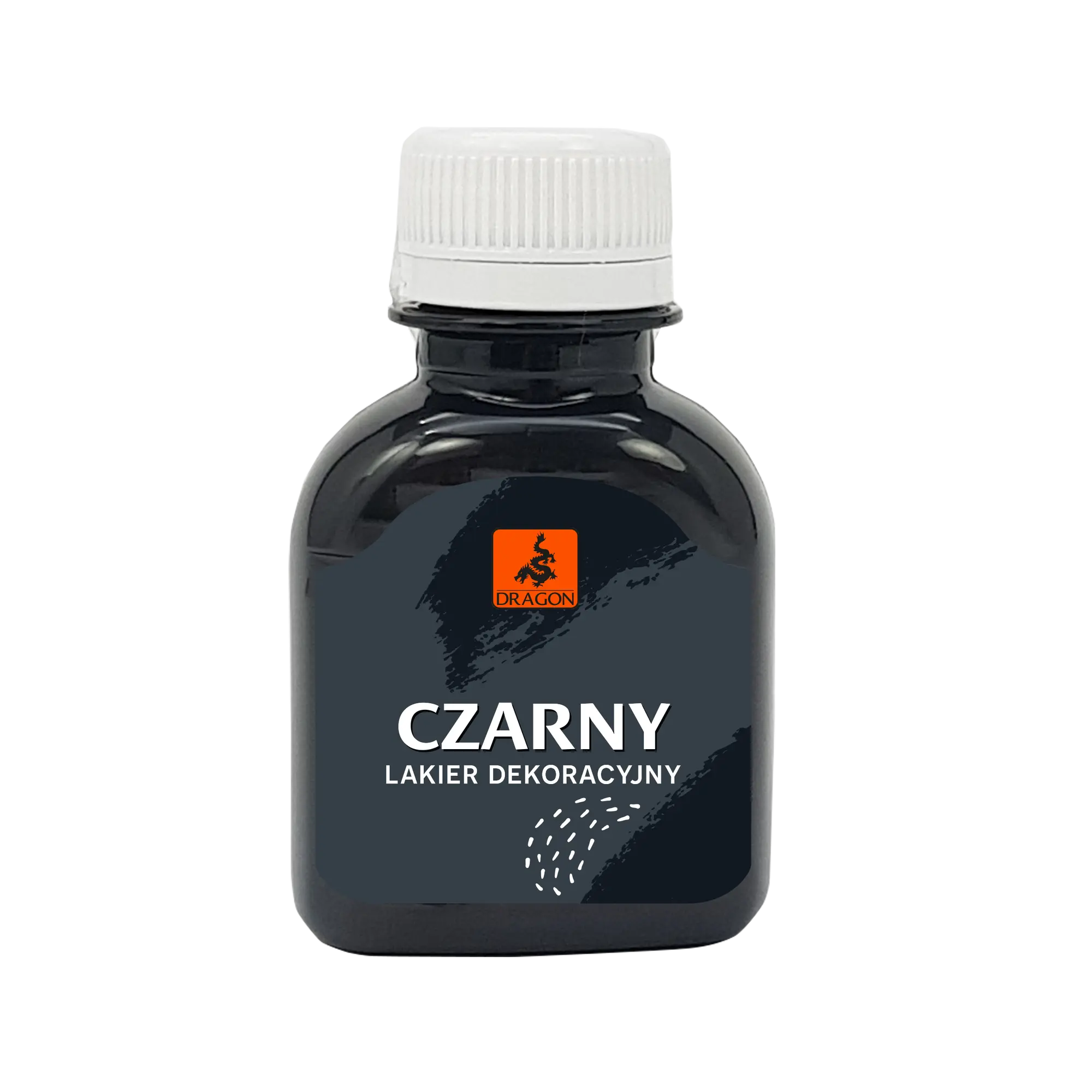 Lakier dekoracyjny czarny 80 ml Dragon