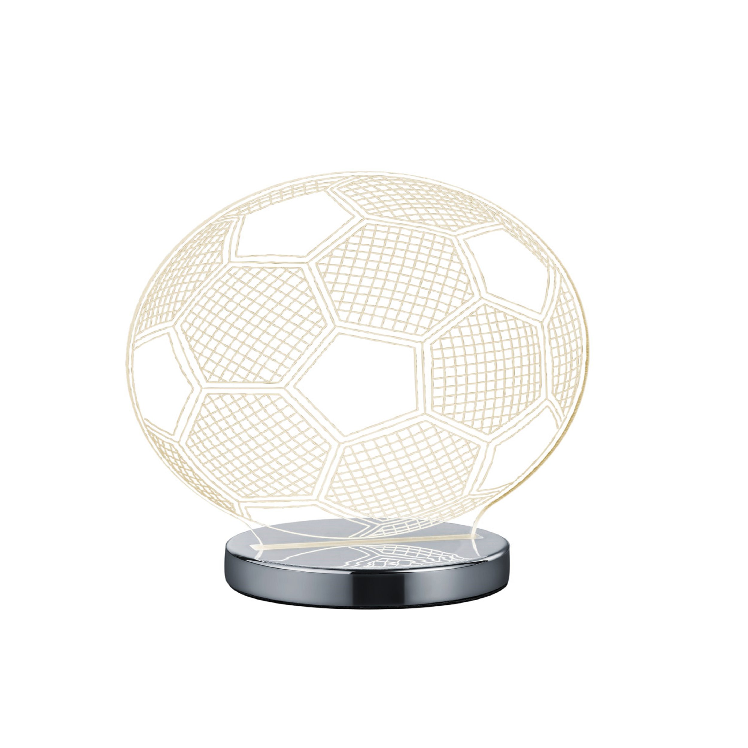 Lampa stołowa piłka 3D Rl srebrny LED Trio Lighting Inter