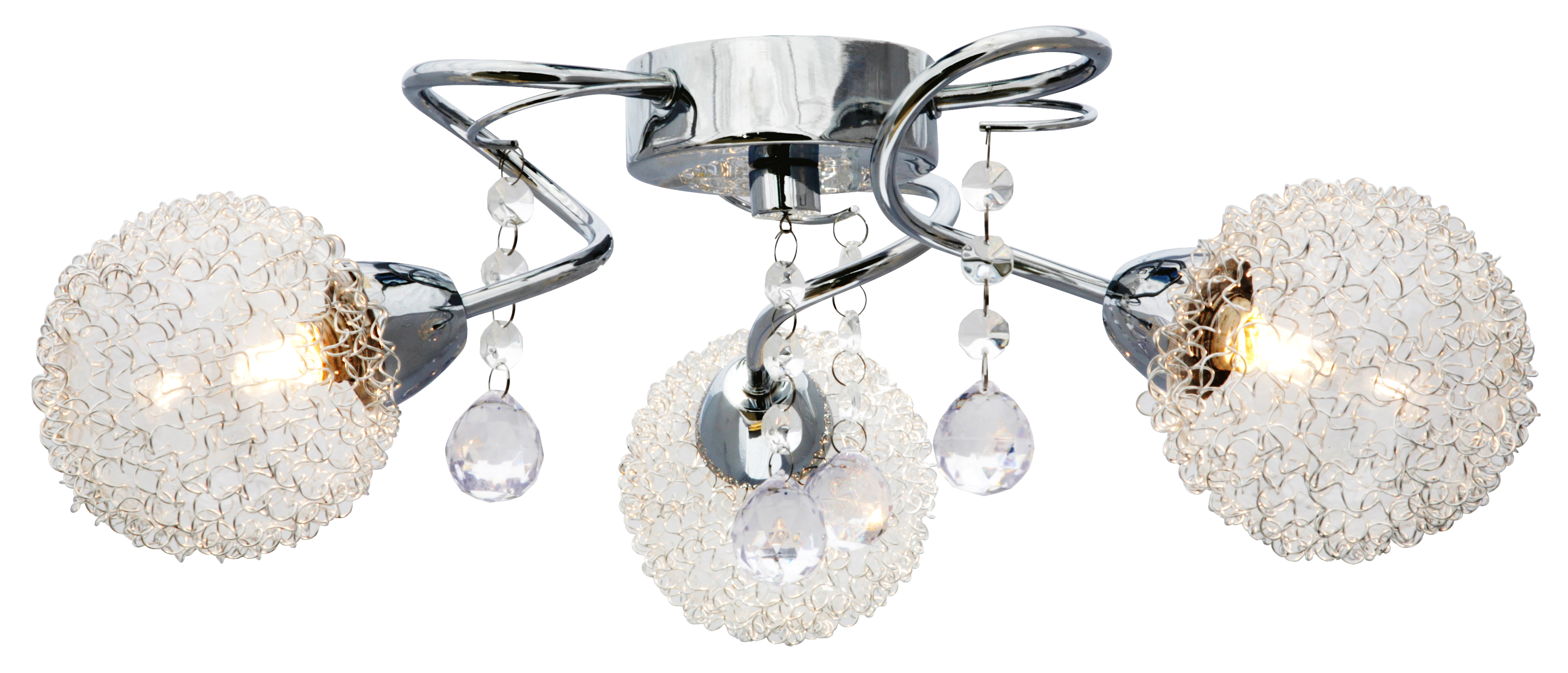 Lampa sufitowa Vesna chrom szkło 3 x G9 Reality - 3