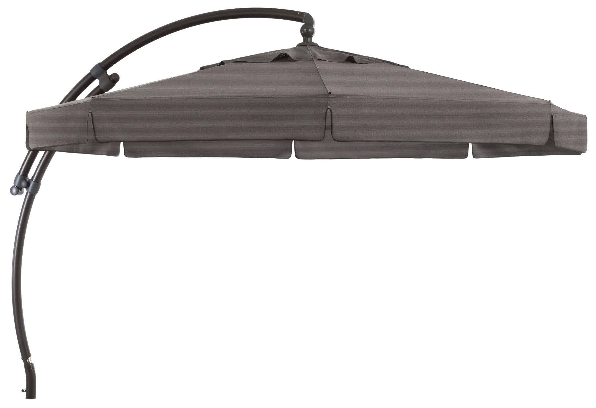 Parasol ogrodowy okrągły Easy Sun 350x305 cm antracytowy Sun Garden