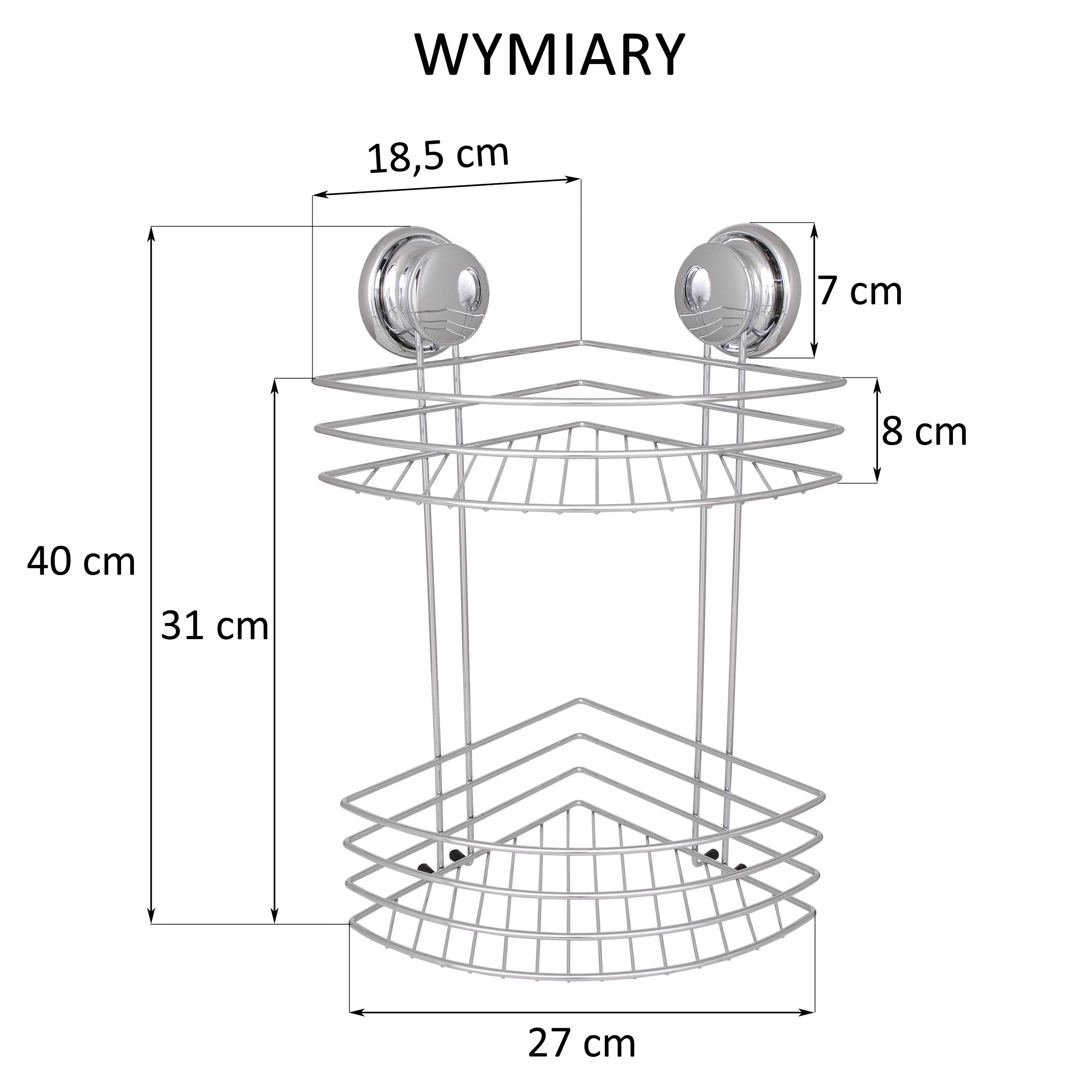 Koszyk łazienkowy Narożny Gavi - 4