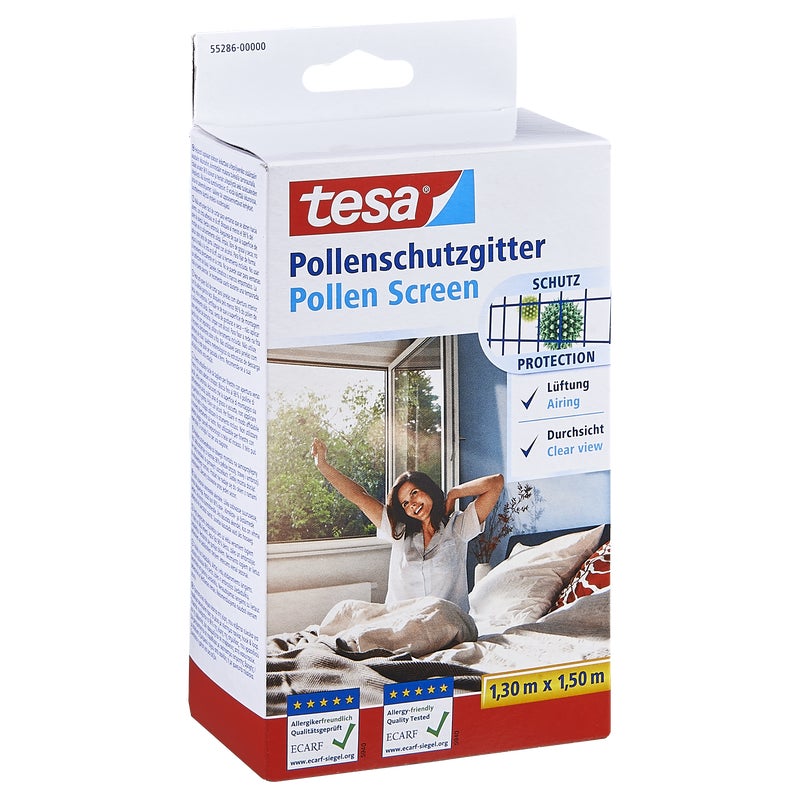 Moskitiera z filtrem antyalergicznym na okno 130x150 cm Czarna Tesa