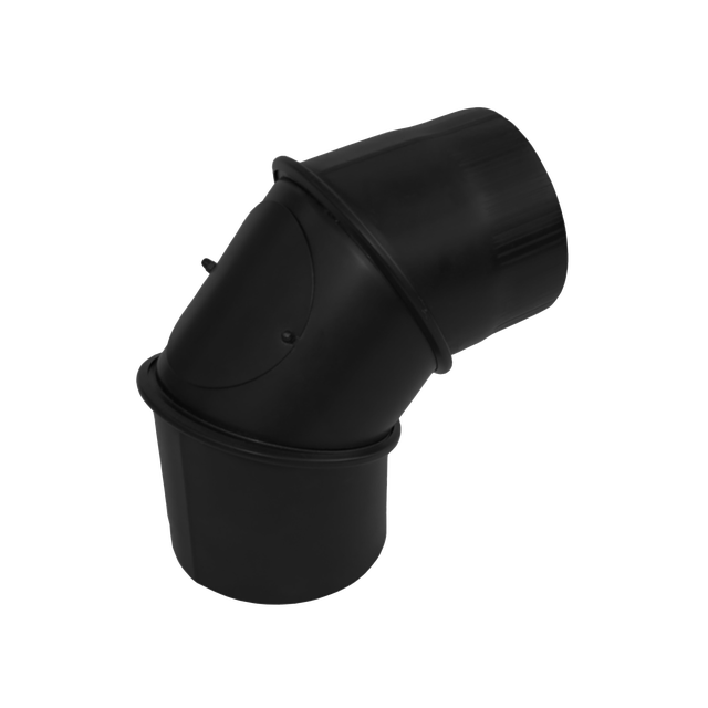 Kolano regulowane z rewizją  0-90° 150 mm do odprowadzania dymu Kaiser Pipes