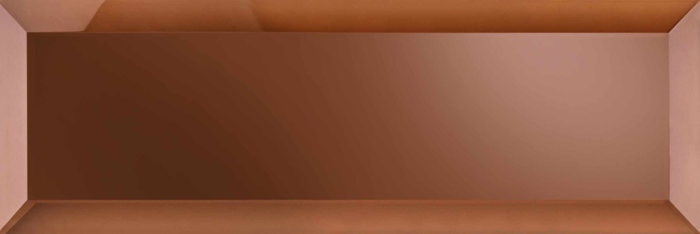 Dekor Metro Brick Mirror Copper 9.8x29.8 Euroceramika