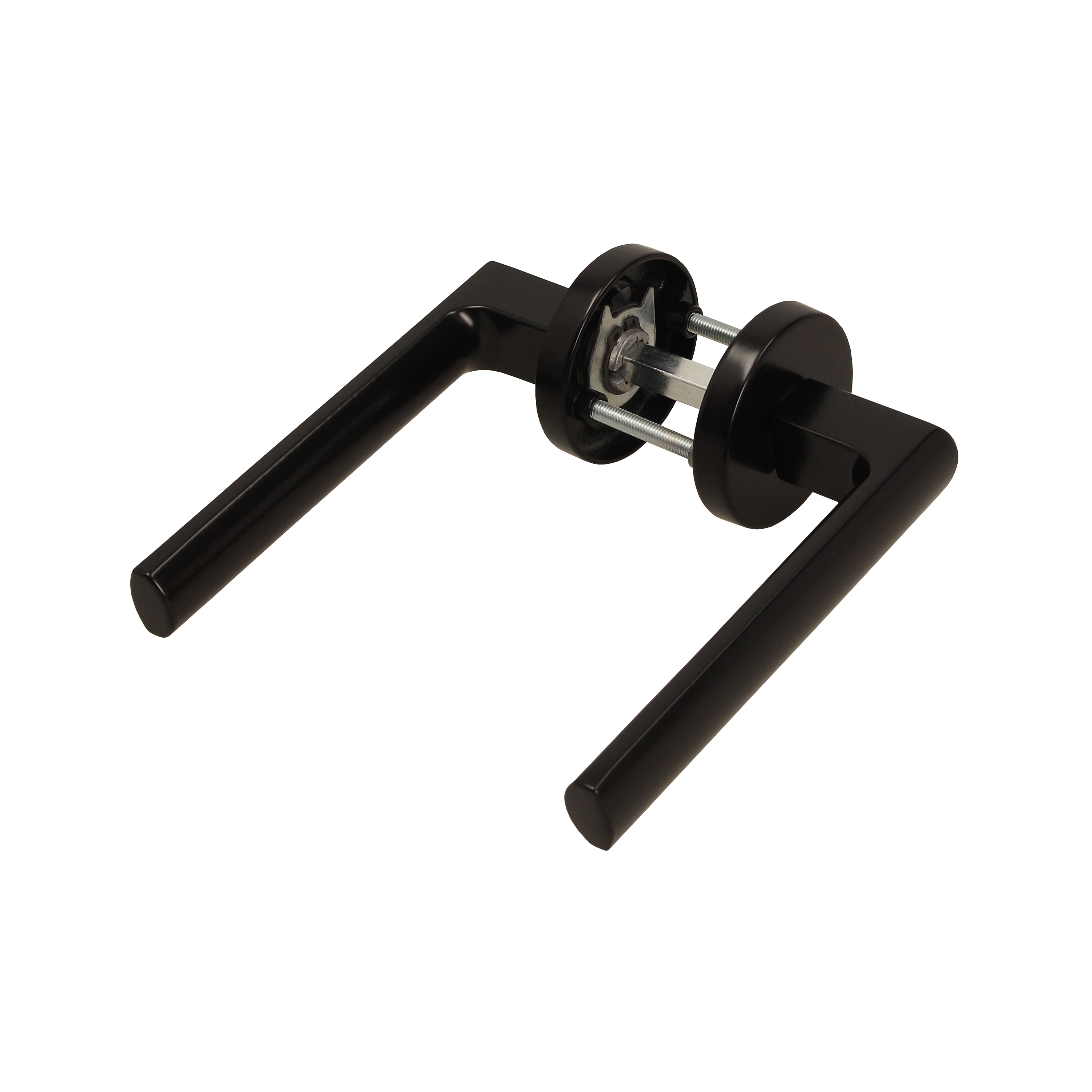 Klamka do drzwi wewnętrznych na rozecie Rivero Czarna Inspire - 6