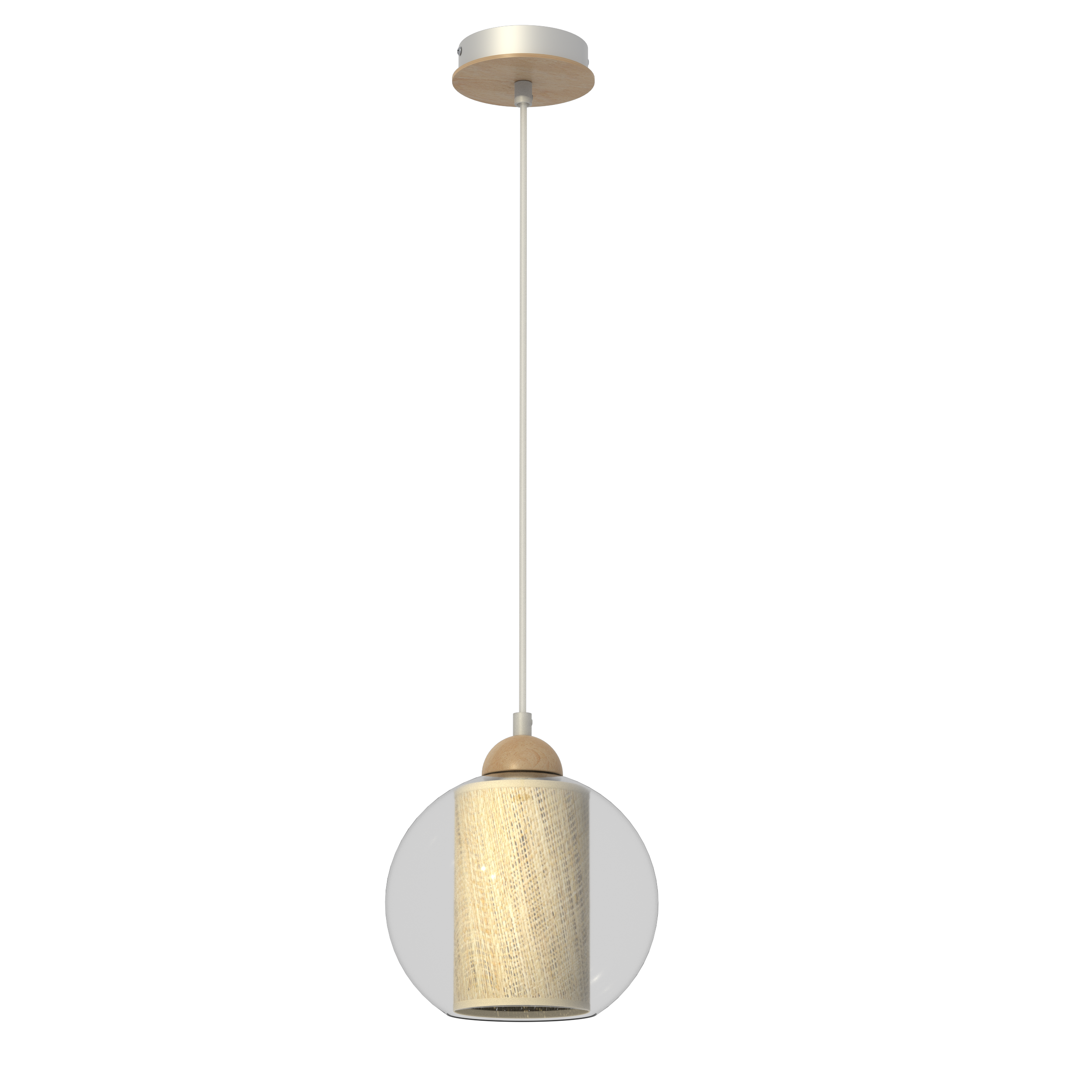 Lampa wisząca Tela żółta E27 Milagro