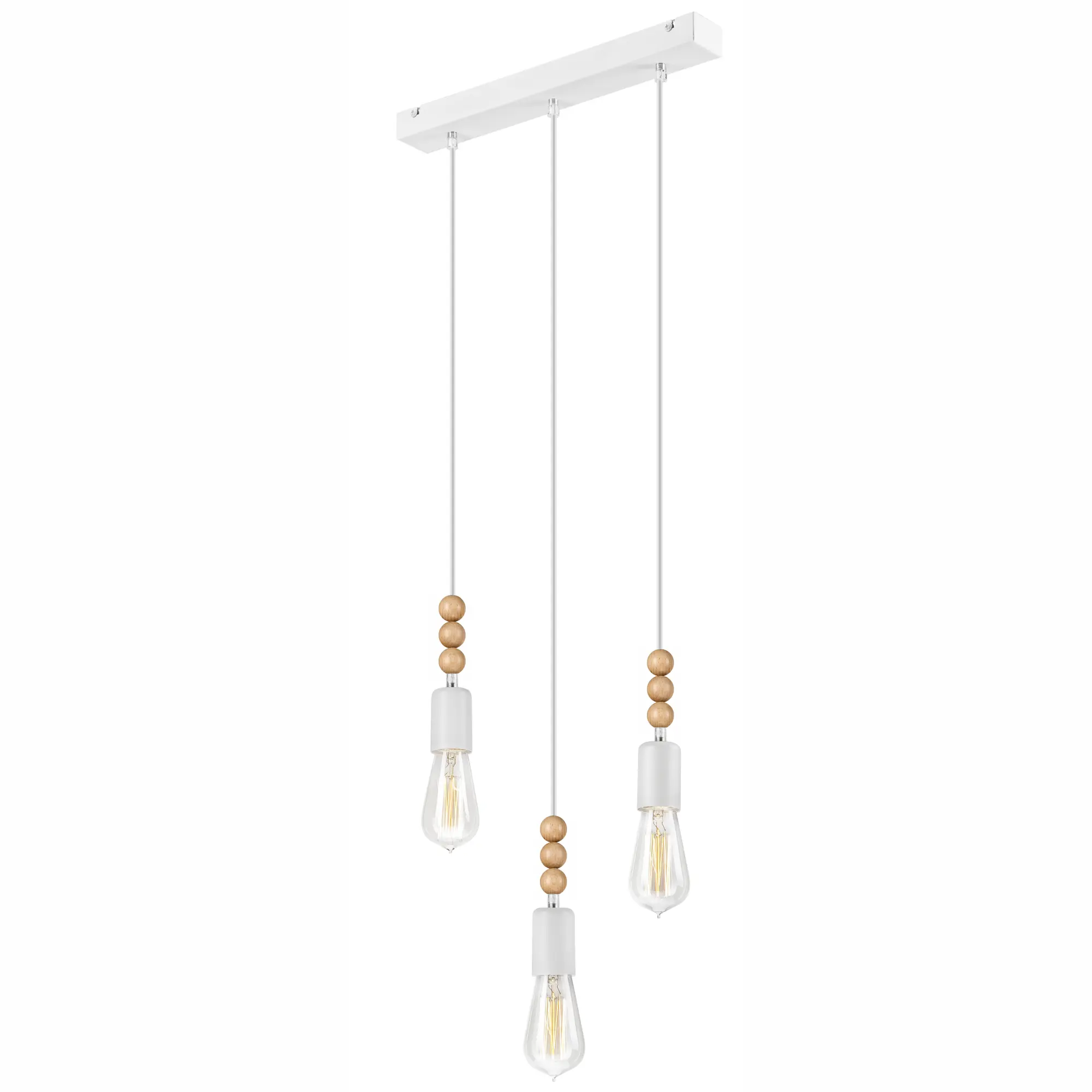 Lampa wisząca Simon biała 3 x E27 Lamkur - 4