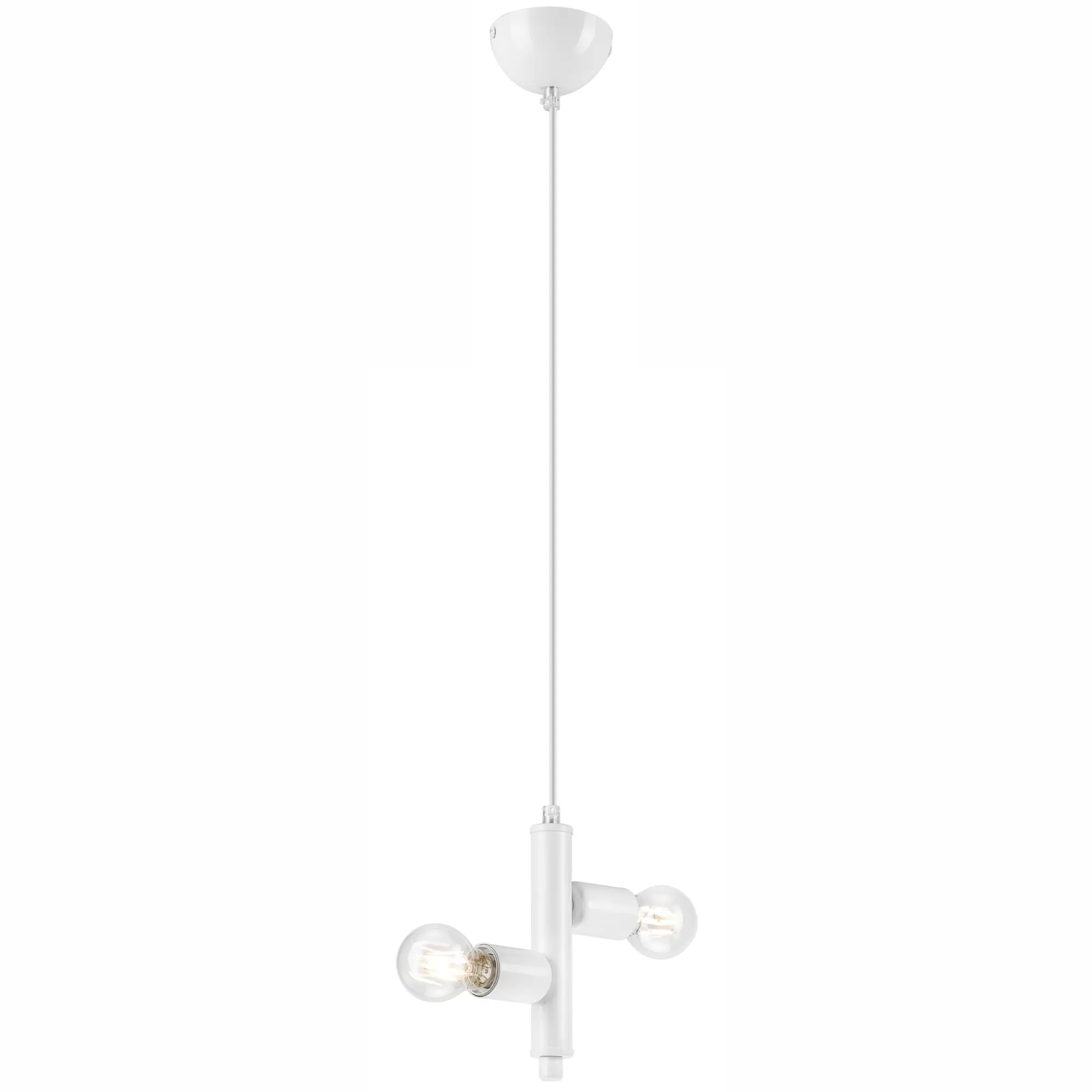 Lampa wisząca Lina biała 2 x E27 Lamkur - 4