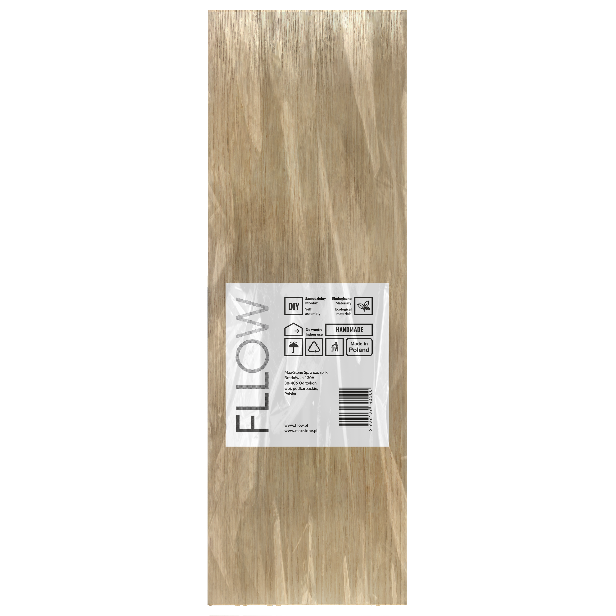 Panel ścienny MDF dekoracyjny pionowe pasy frezowany 30x90cm Fllow - 13