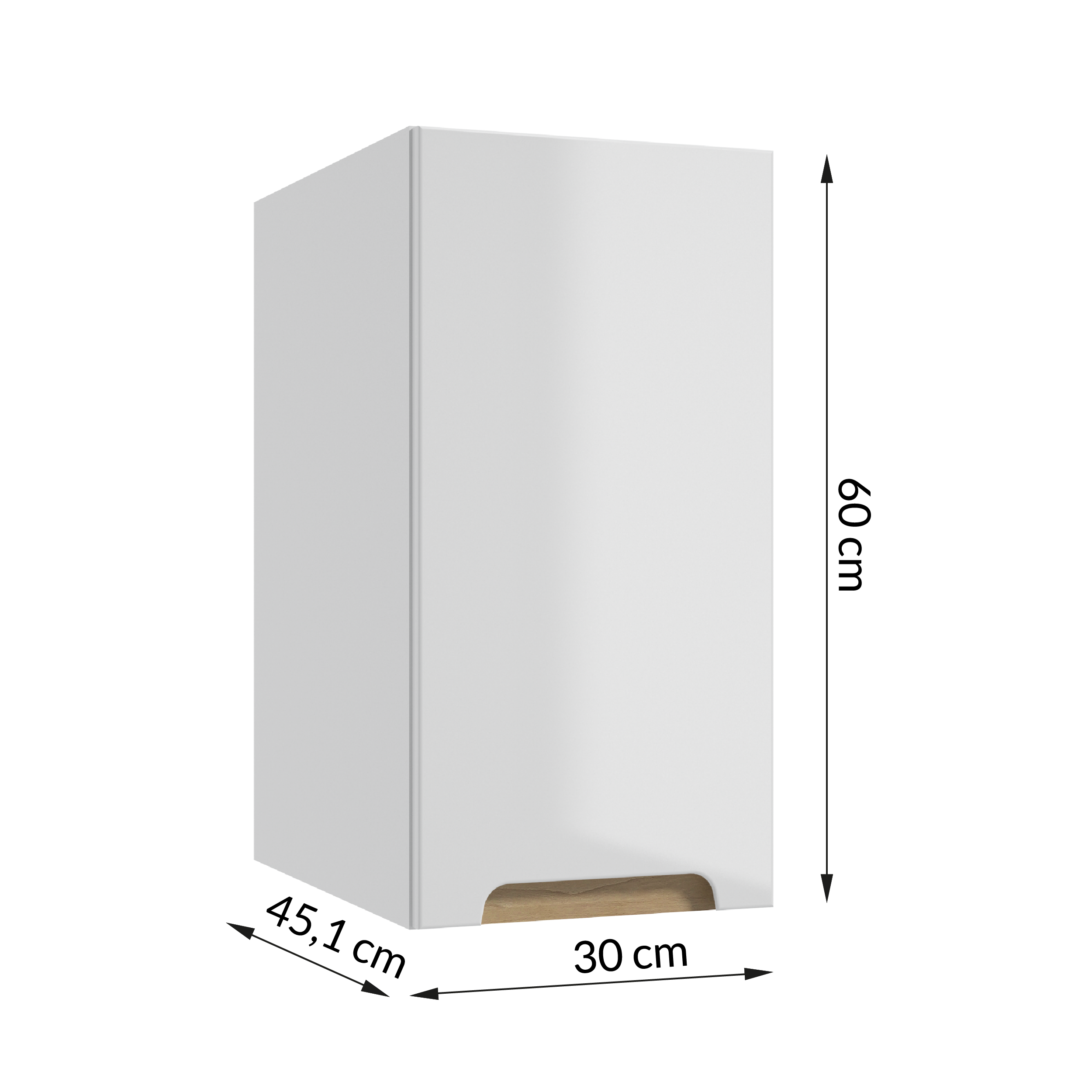 Szafka łazienkowa wisząca Stilla 30x60x45.1 cm Defra - 12