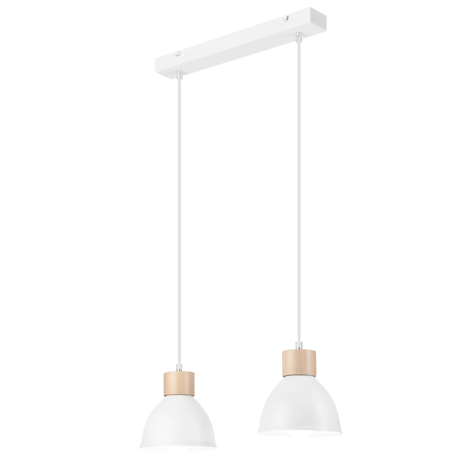Lampa wisząca Nico 2 x E27 biały Lamkur - 4