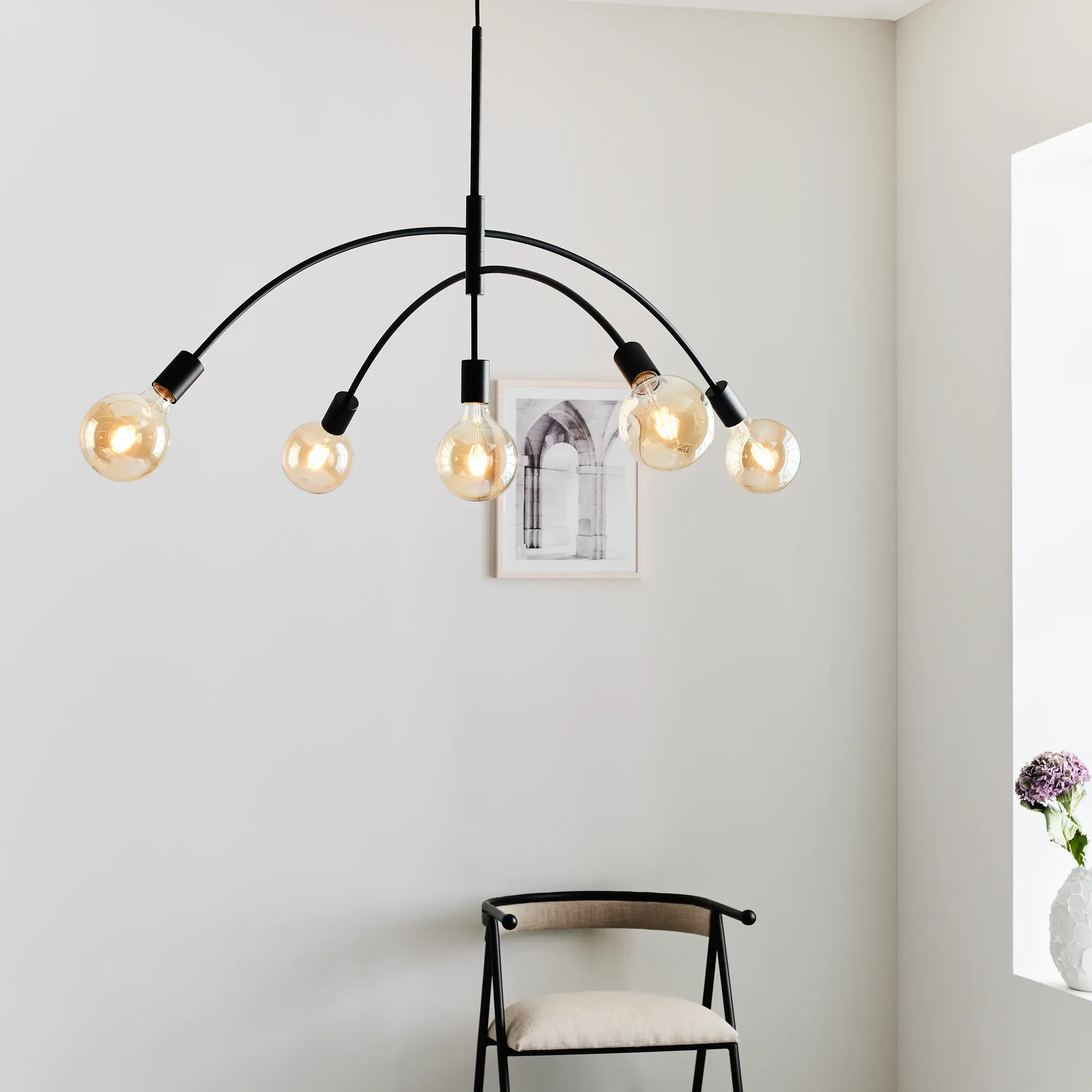 Lampa wisząca Crux czarna E27 Markslojd - 2