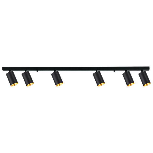 Listwa reflektorowa Maribel czarna 6 x GU10 Goldlux