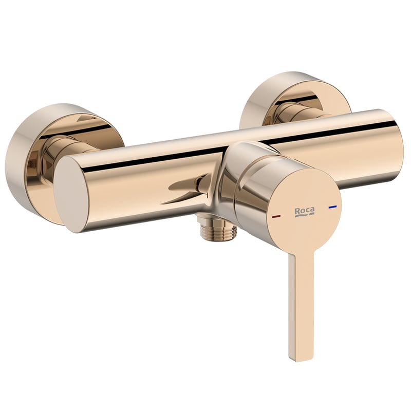 Bateria prysznicowa złota Rose Gold Roca