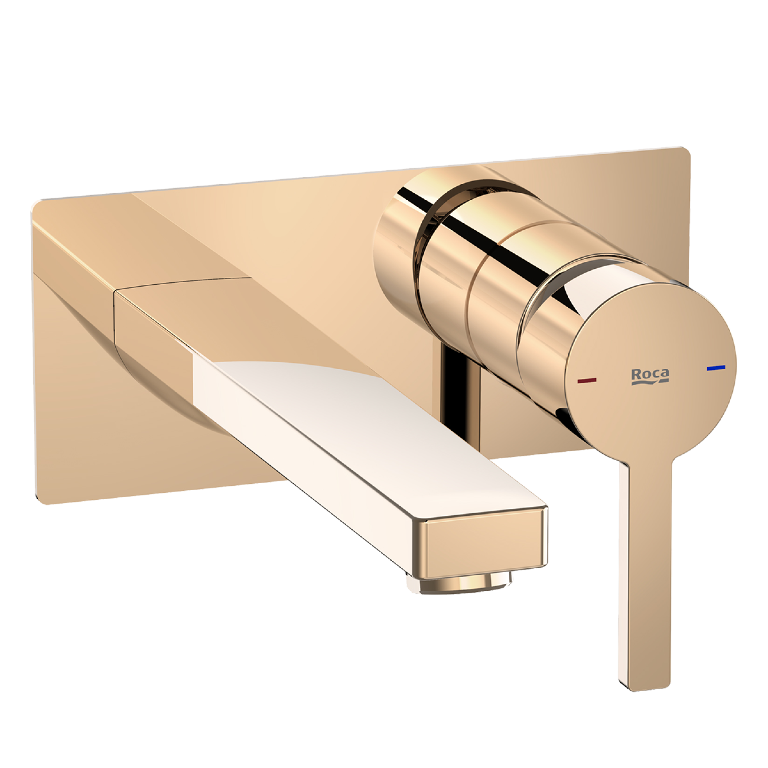 Bateria podtynkowa umywalkowa Naia Rose Gold Roca