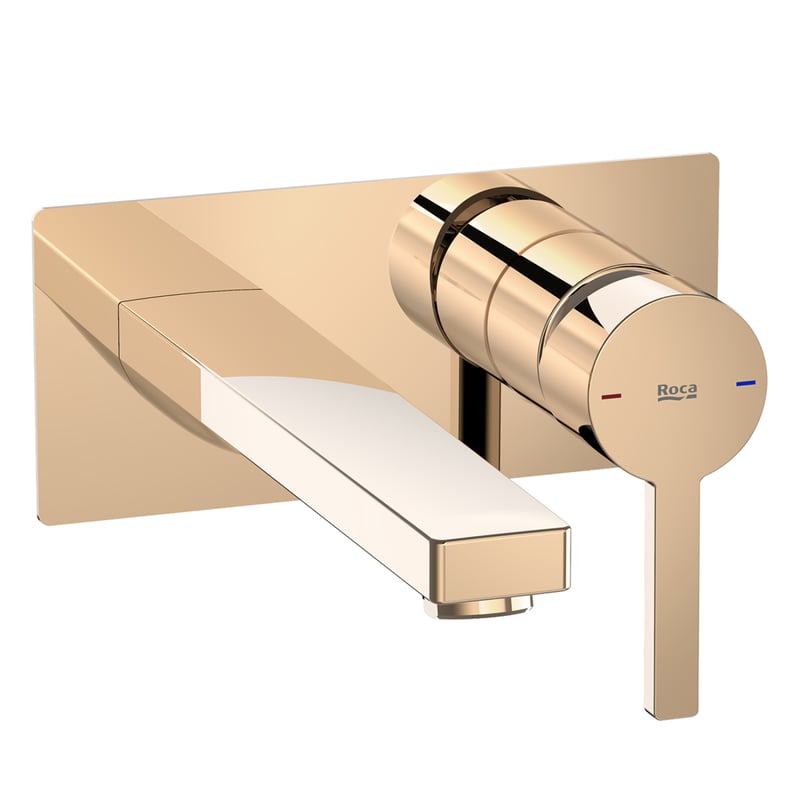 Bateria podtynkowa umywalkowa Naia Rose Gold Roca