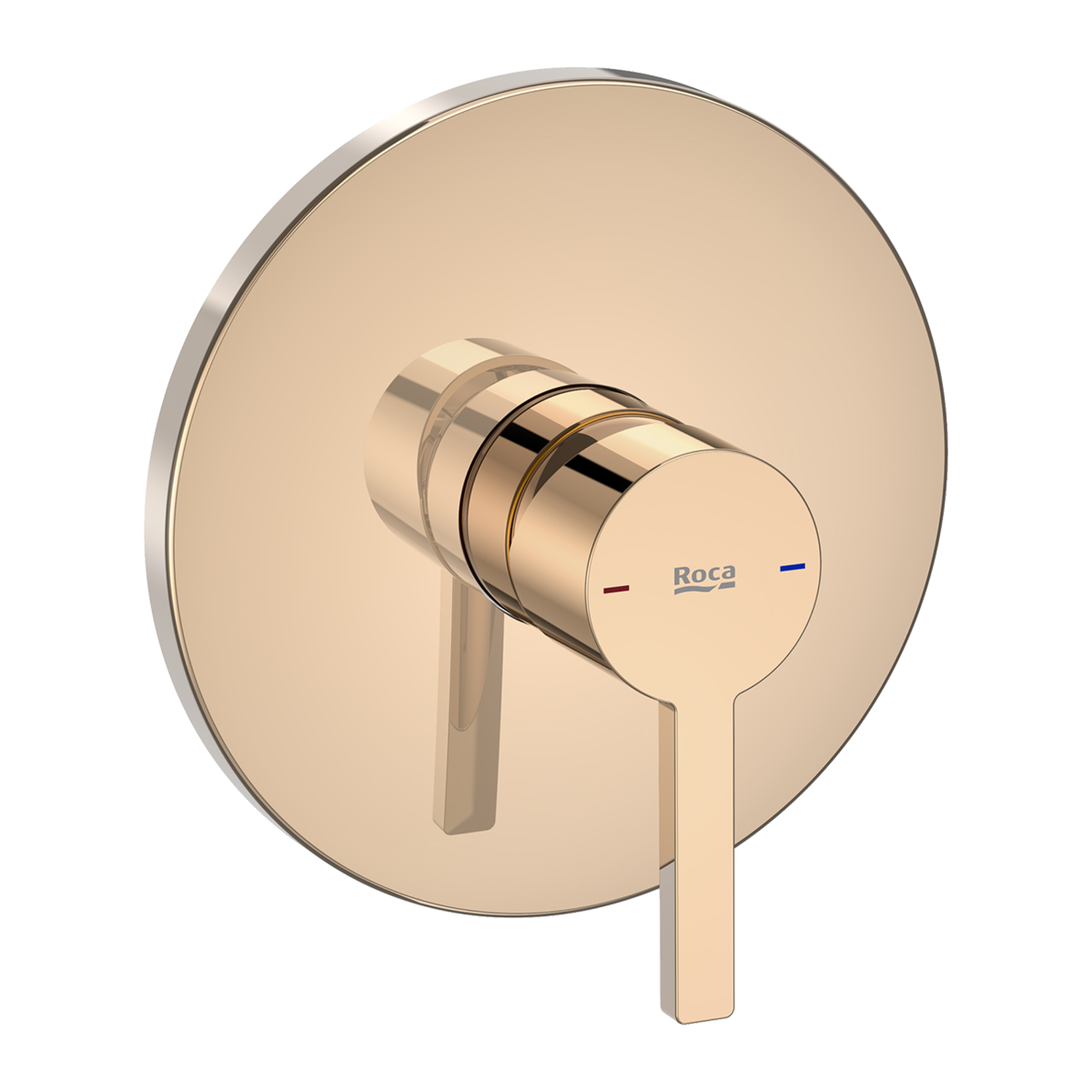 Bateria podtynkowa prysznicowa złota Naia Rose Gold 1F Roca