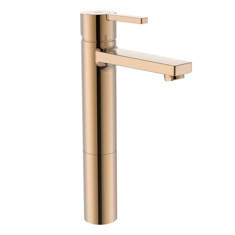 Bateria umywalkowa złota Naia Rose Gold Roca