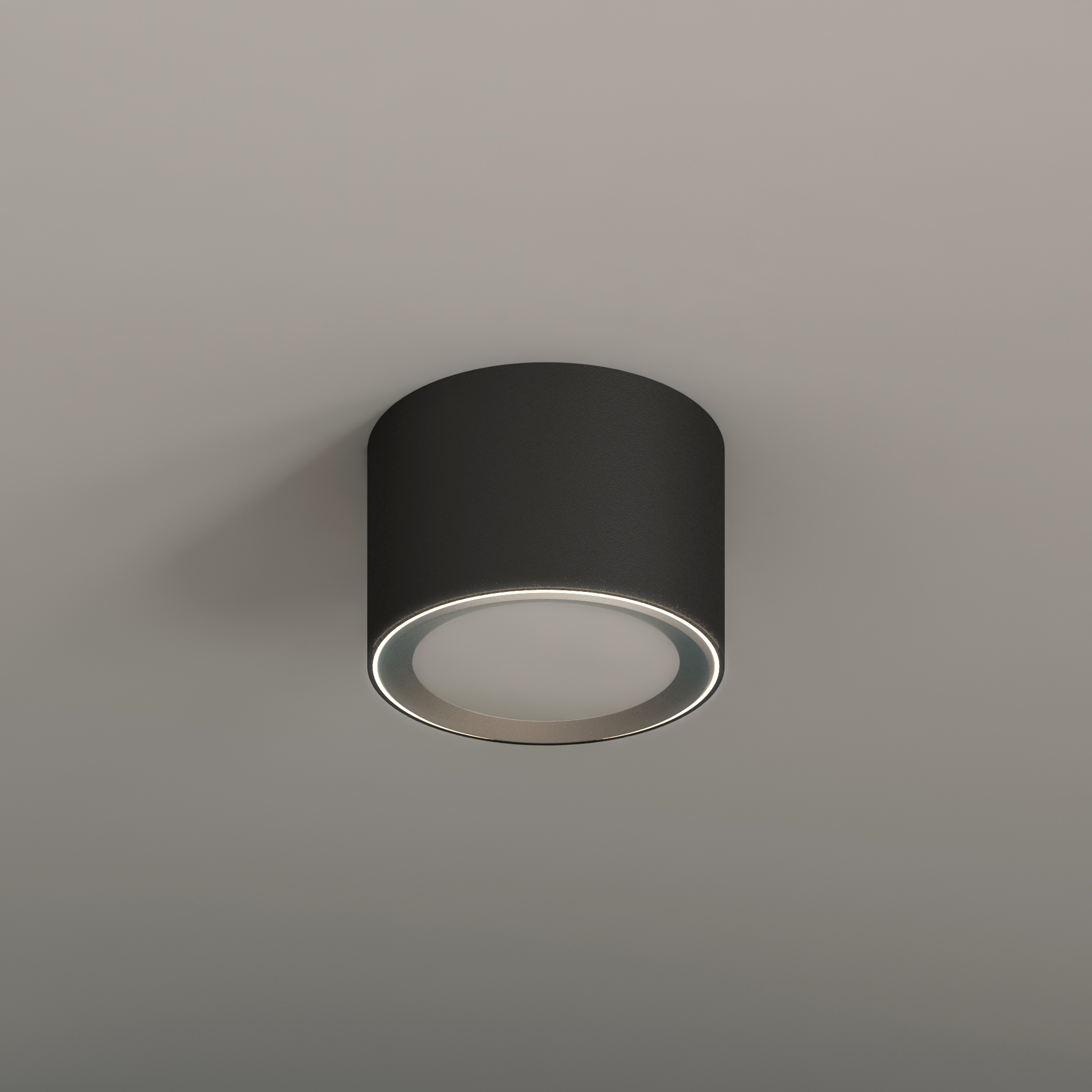 Oprawa natynkowa Oberon IP20 śr. 10 cm czarna LED Inspire - 5