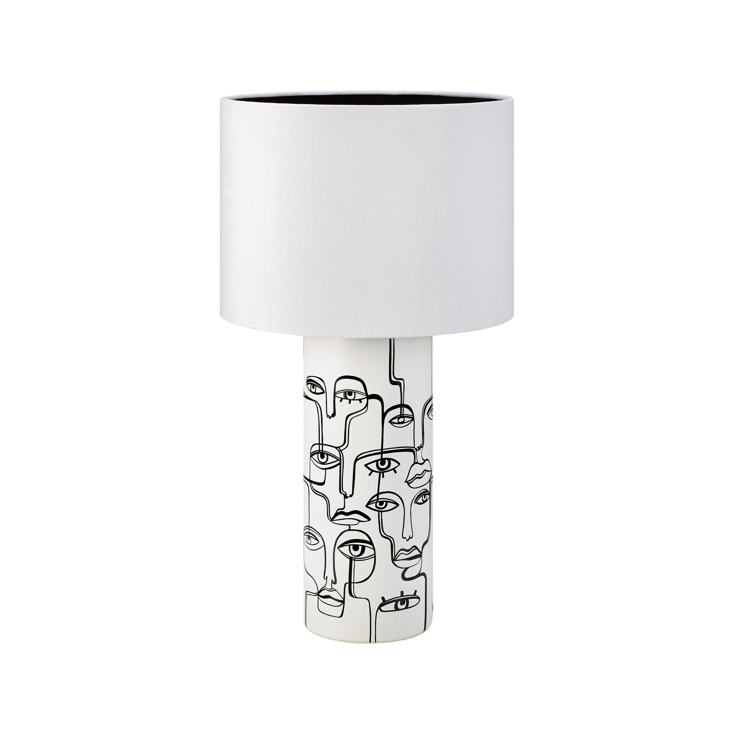 Lampa stołowa Family biało-czarna E27 MARKSLOJD