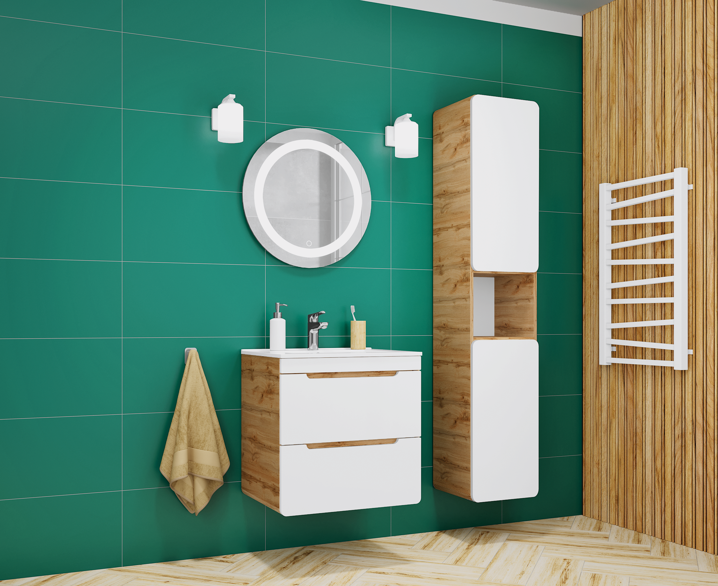 Szafka pod umywalkę Aruba 60 Tandem Blum System Comad - 3