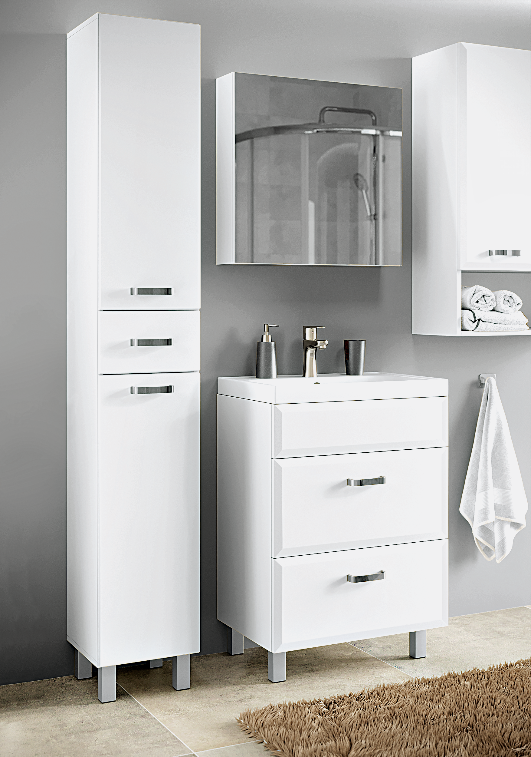 Umywalka ceramiczna Storm 60 Sensea - 3