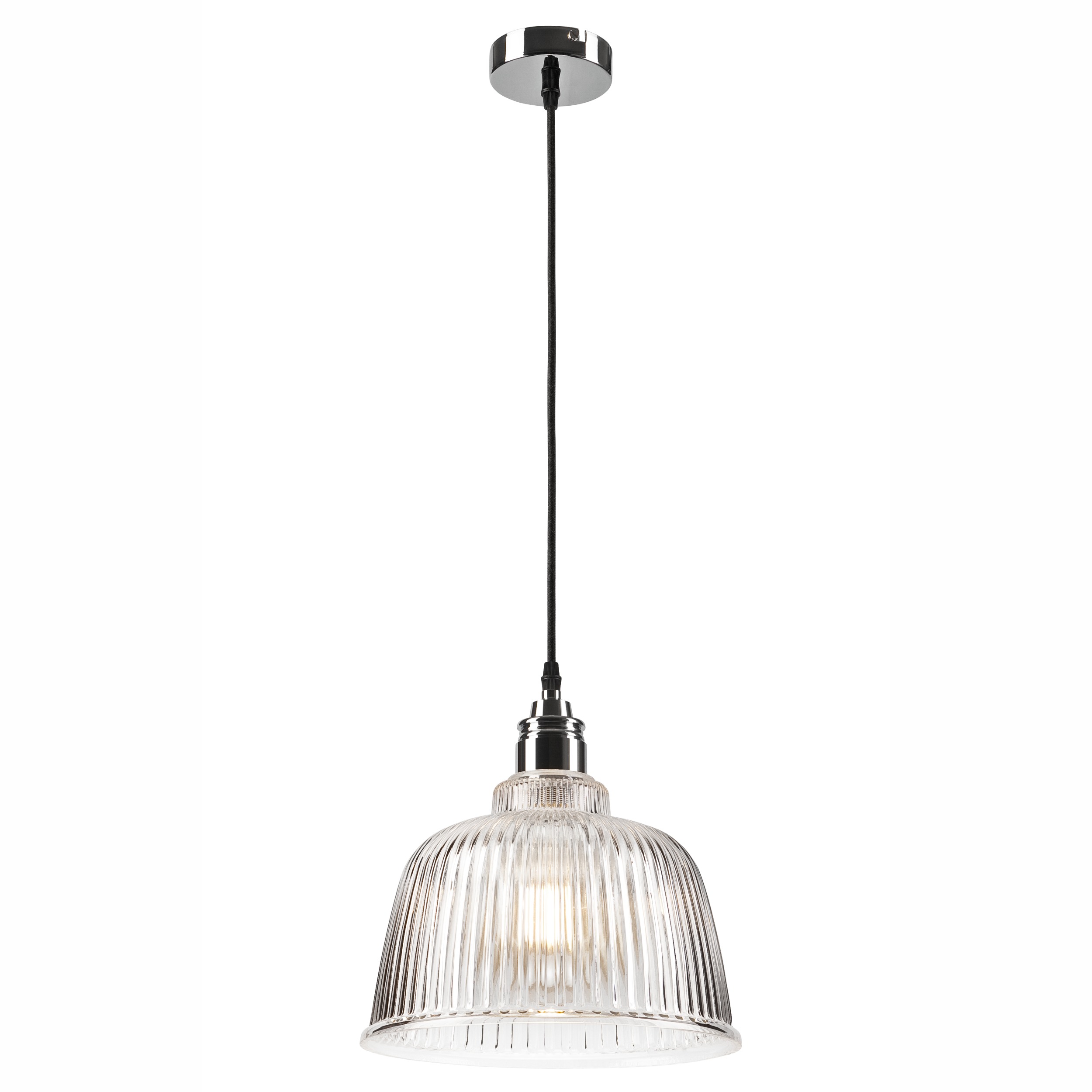 Lampa wisząca Asta srebrna E27 Lamkur - 4