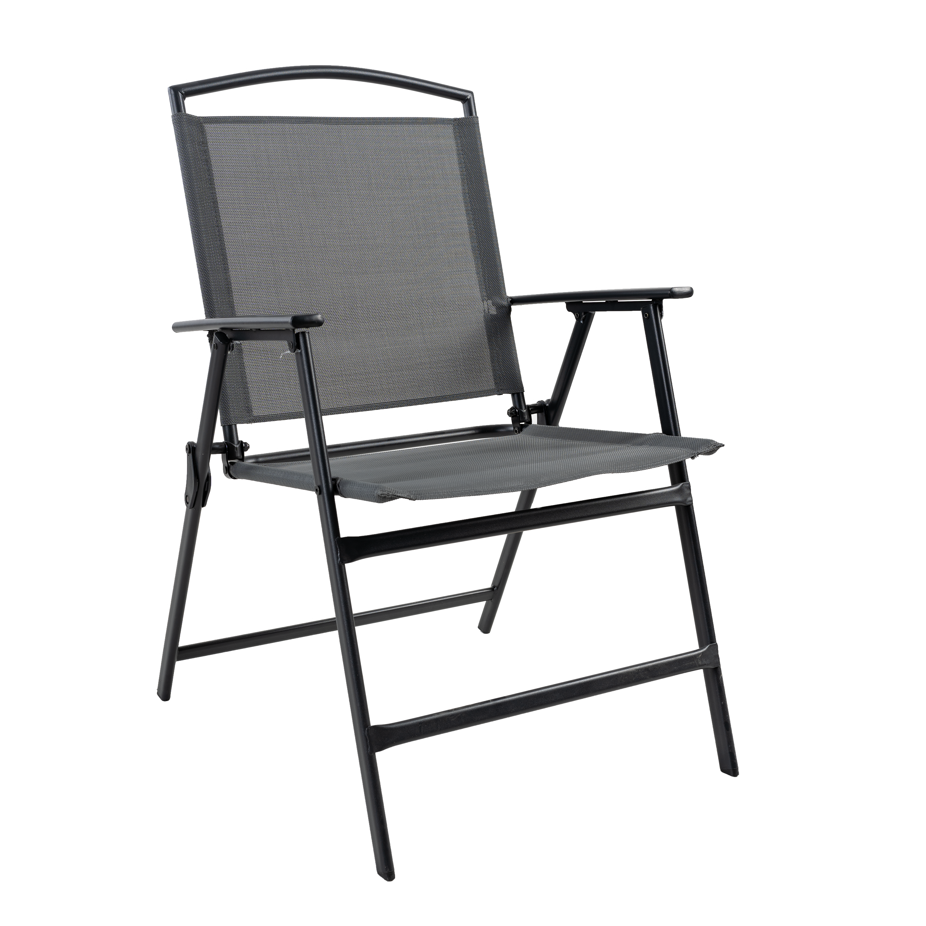 Krzesło ogrodowe Risari składane antracytowe Corciano