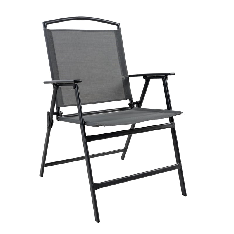 Krzesło ogrodowe Risari składane antracytowe Corciano