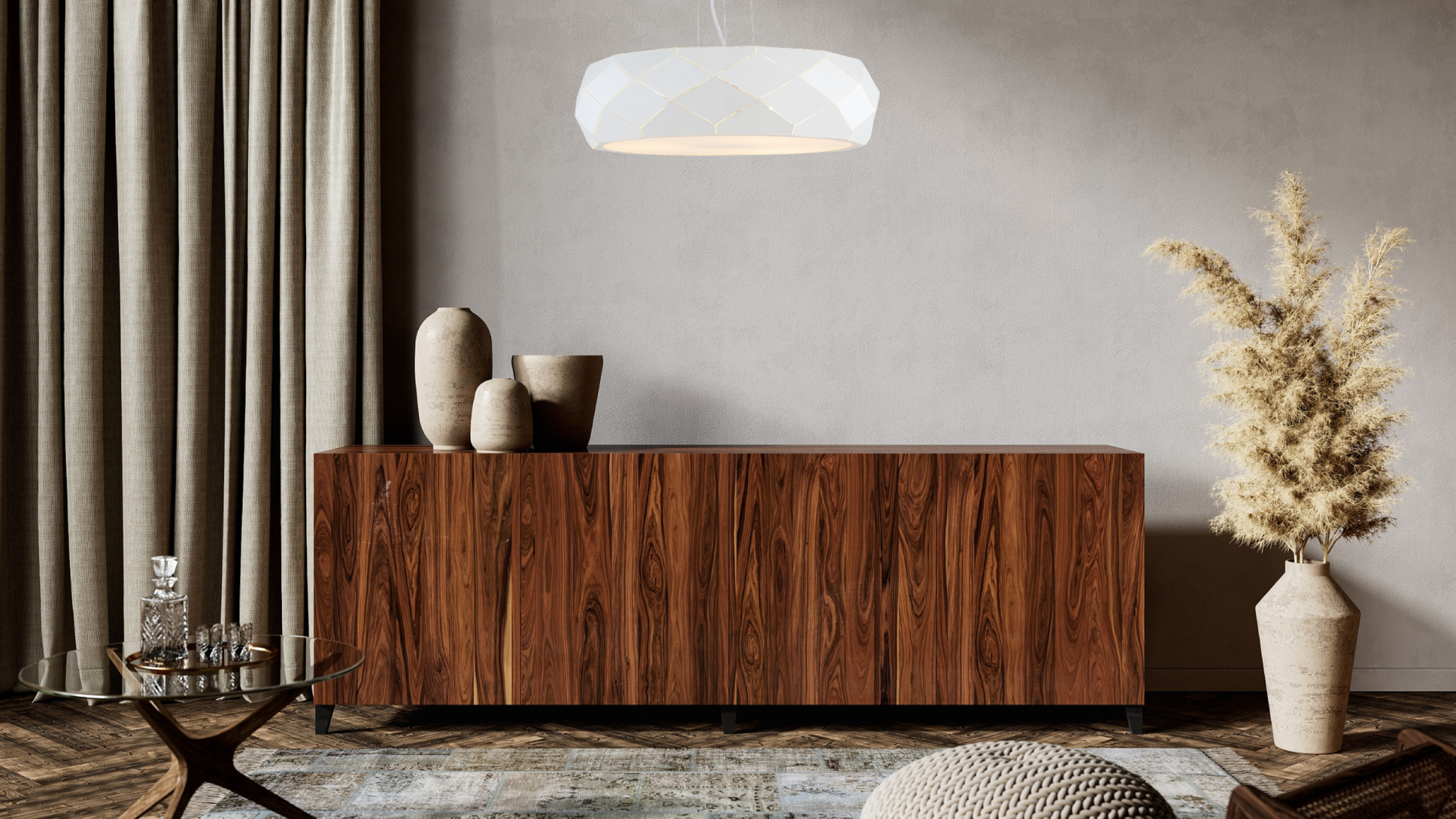 Lampa wisząca Reus biała E27 Light Prestige - 4