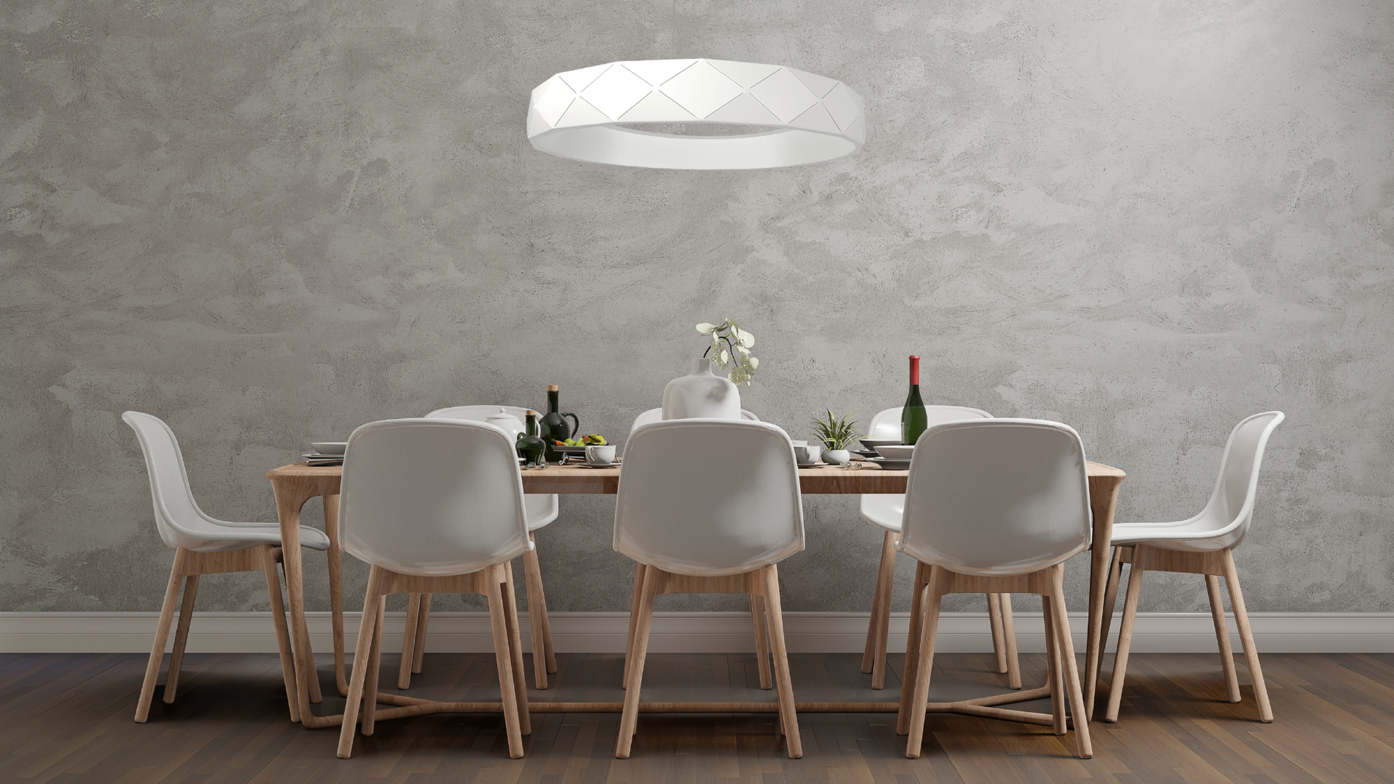 Lampa wisząca Reus biała 3240 lm LED Light Prestige - 4