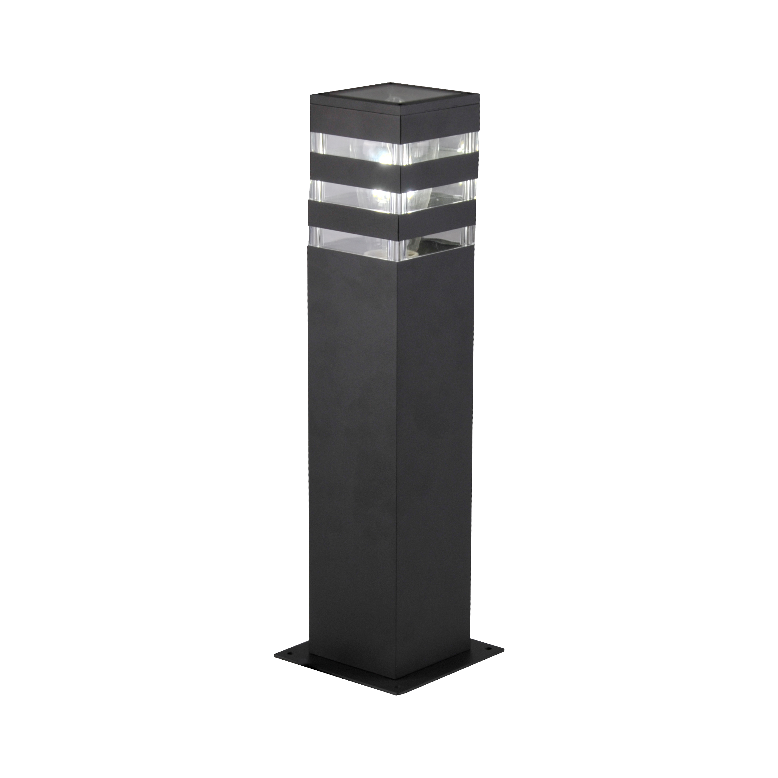 Lampa zewnętrzna ogrodowa słupek Teksas E27 44 cm grafit IP44 Goldlux - 13