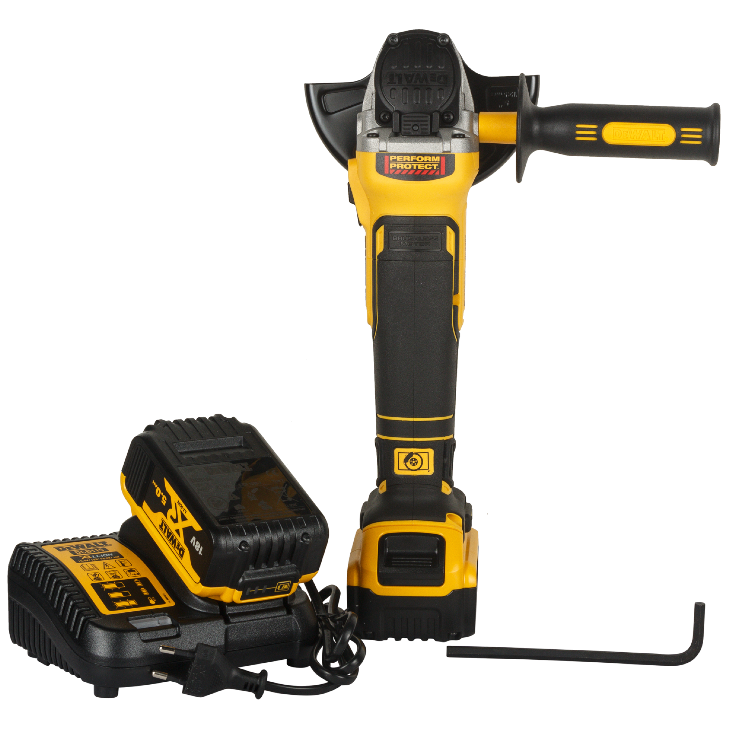 Zestaw wiertarko-wkrętarka+szlifierka kątowa DEWALT DCK2020P2T-QW Li-Ion 18V 2x5Ah - 3