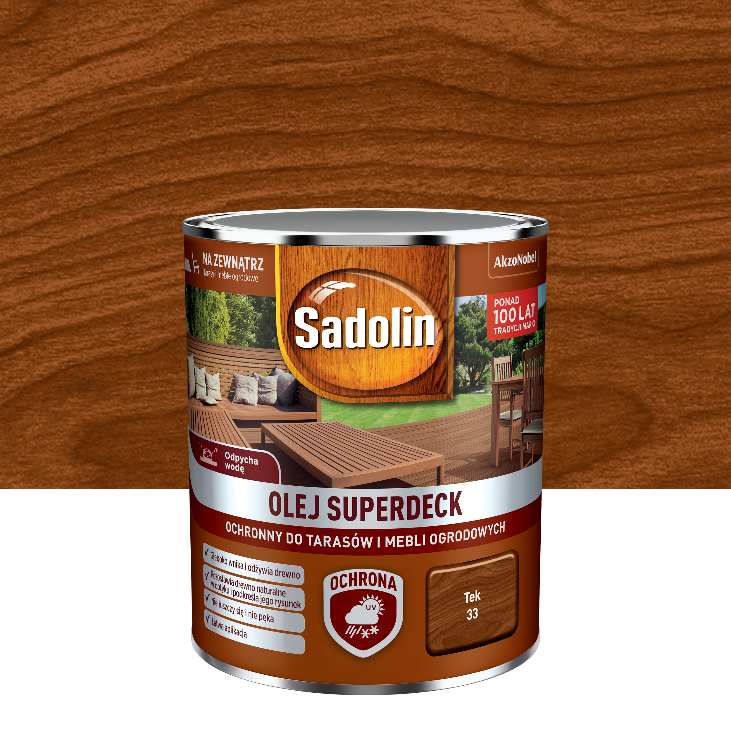 Olej do tarasów SUPERDECK 0.75 l Tek SADOLIN