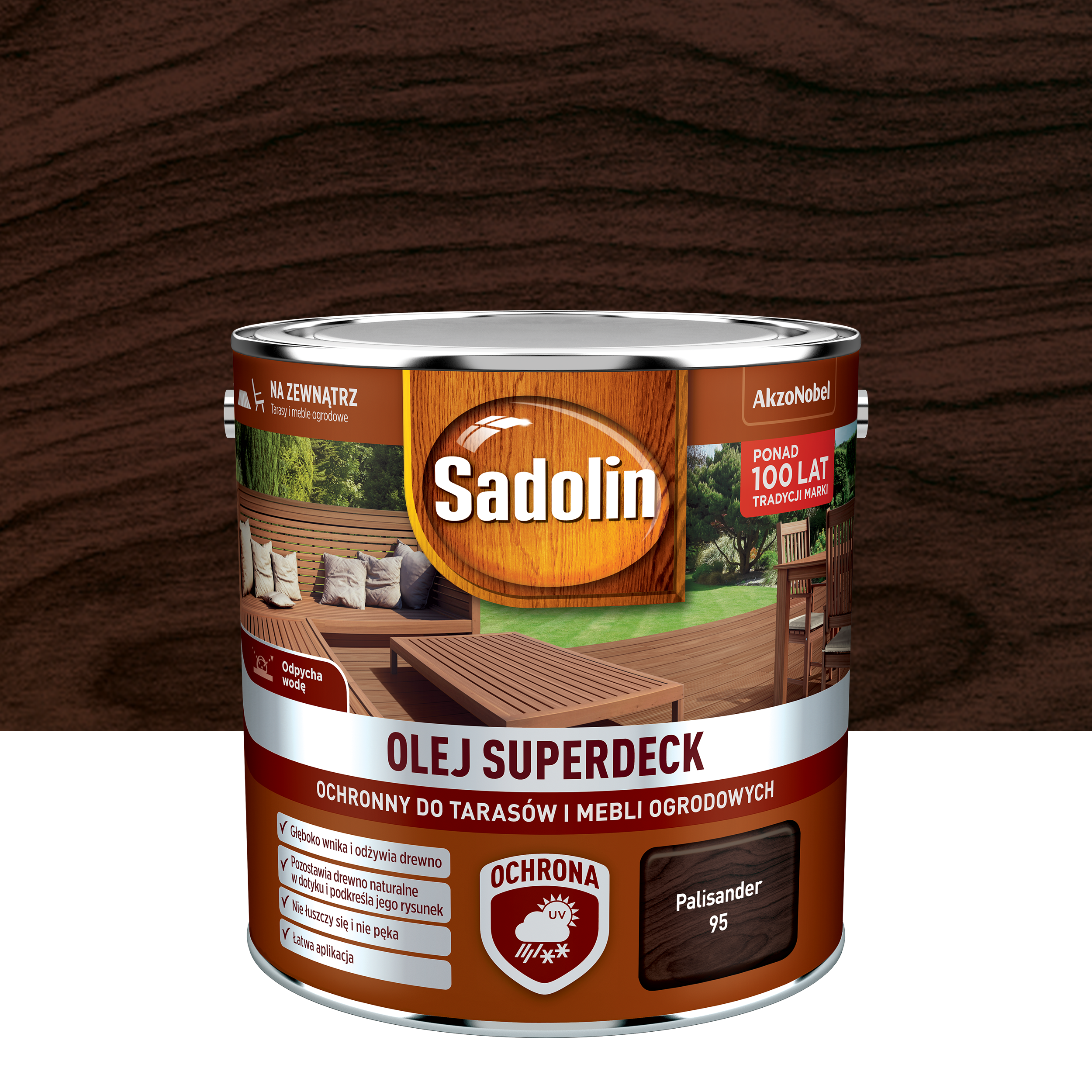 Olej do tarasów SUPERDECK 2.5 l Palisander SADOLIN