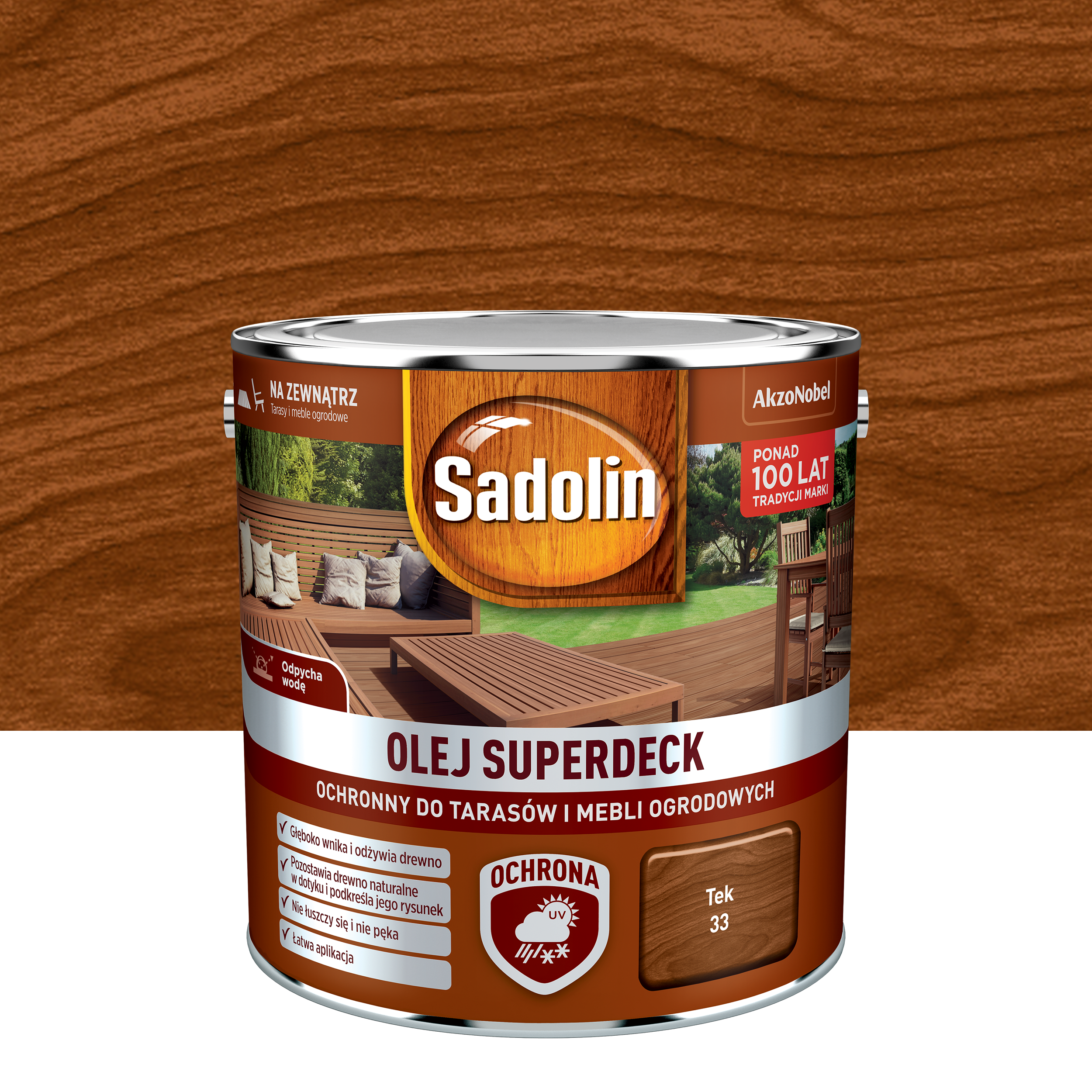 Olej do drewna na zewnątrz Tek Superdeck 2.5l Sadolin