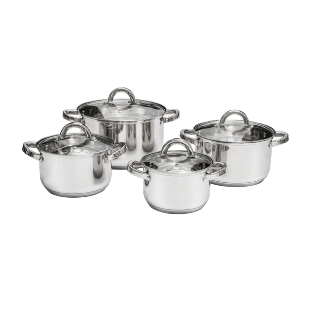 Zestaw garnków ze stali nierdzewnej Berry 8 elementów Ambition