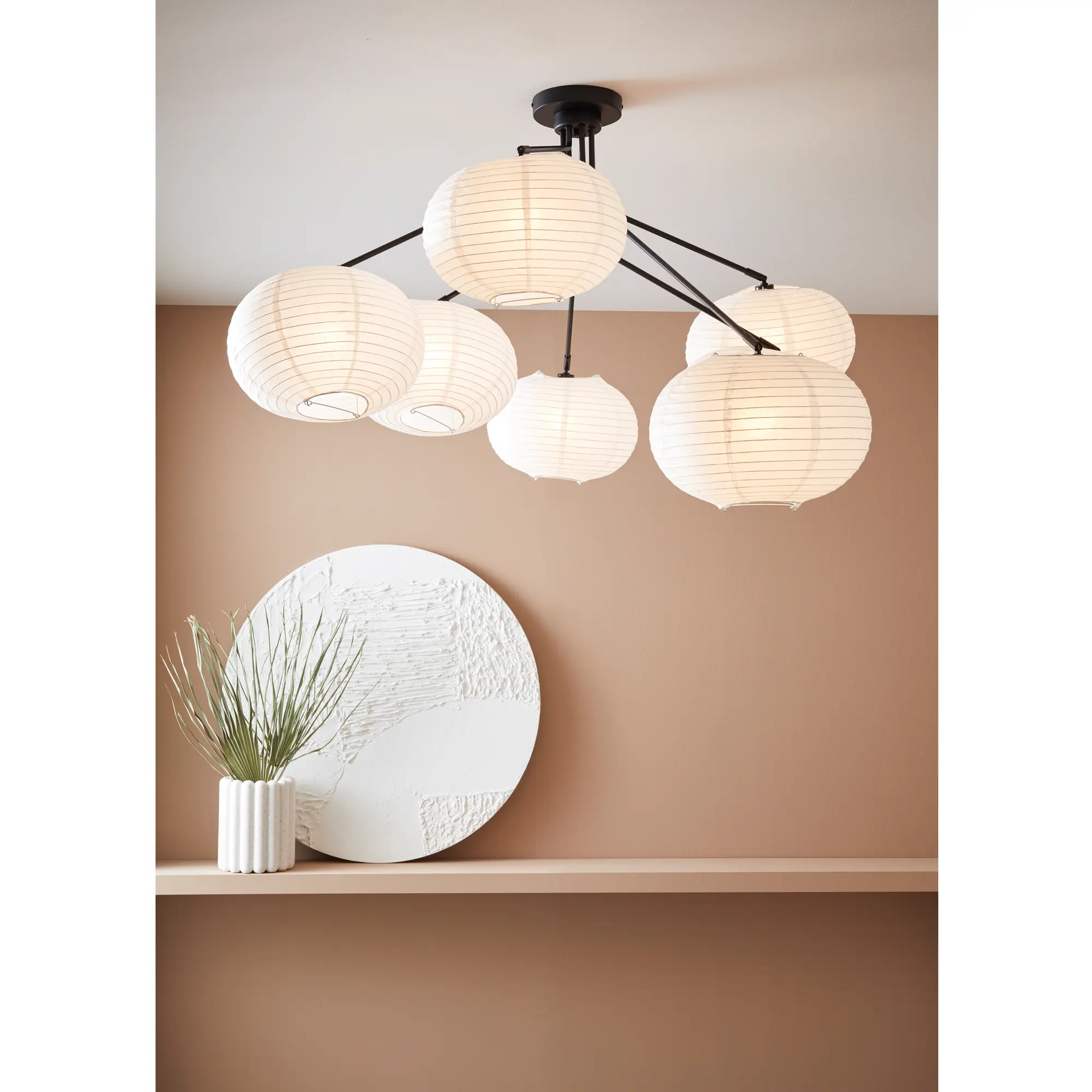 Lampa sufitowa Galaxy biało - czarna E14 Markslojd - 3