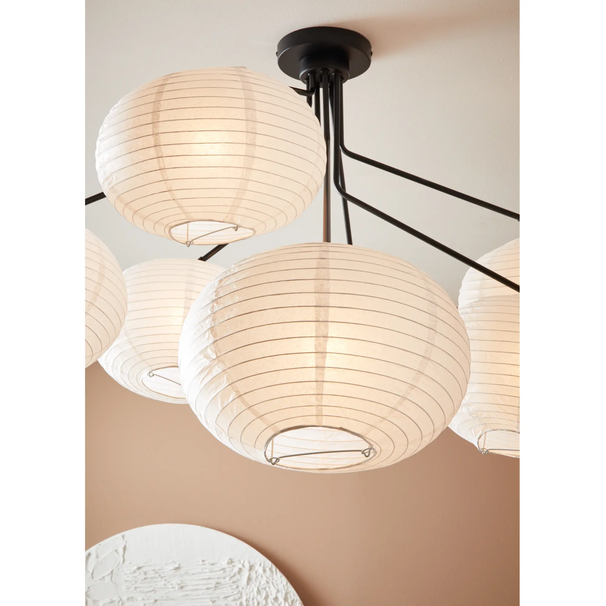 Lampa sufitowa Galaxy biało - czarna E14 Markslojd - 2