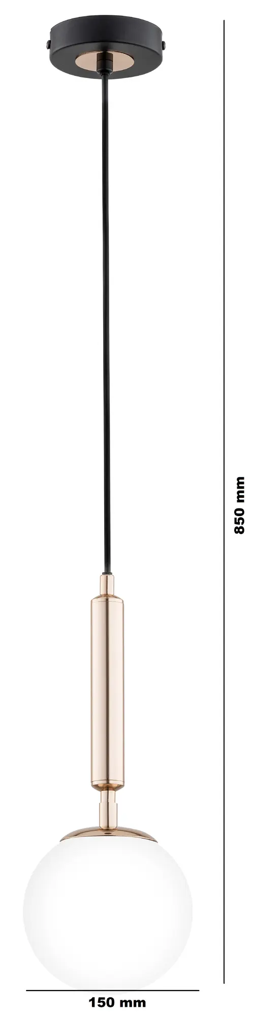 Lampa wisząca Volda Picolo złota E14 Alfa - 3