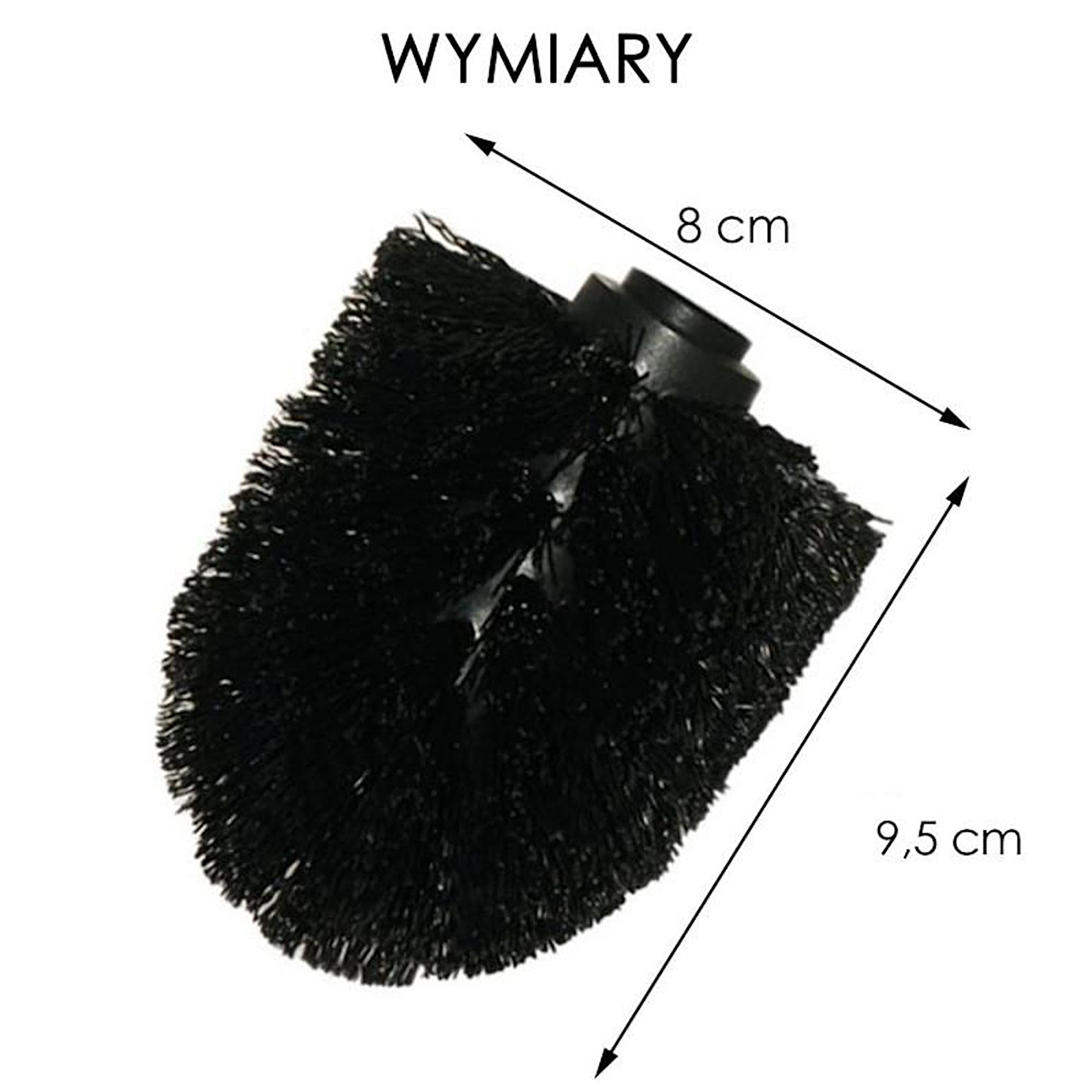 Główka wymienna szczotki toaletowej czarna Center Plus - 4