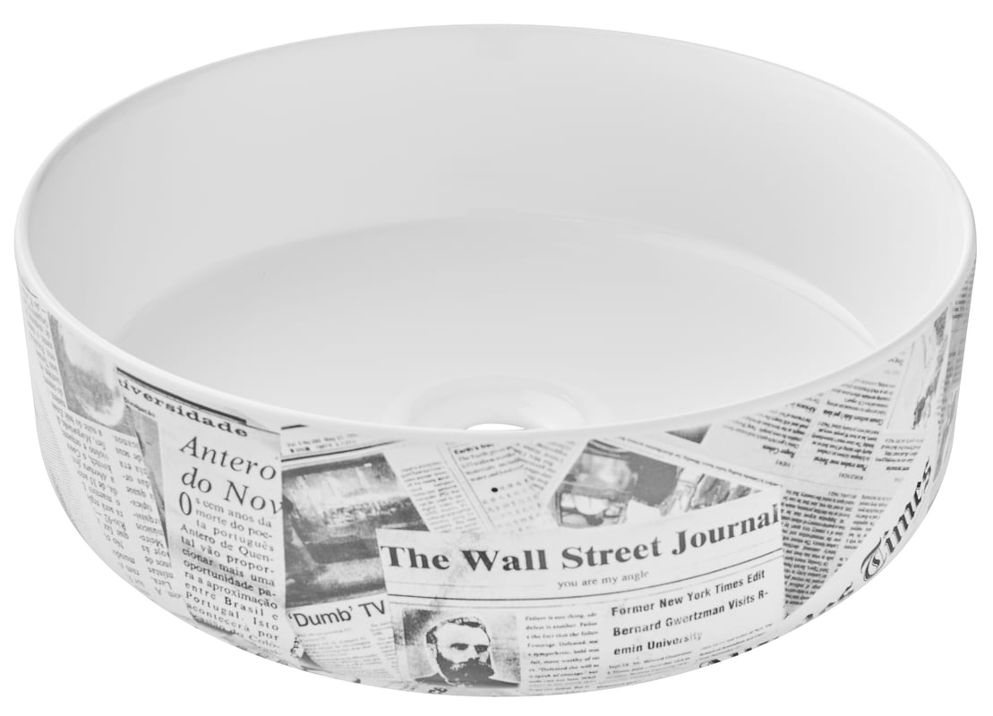 Umywalka nablatowa Debora Paper Domino